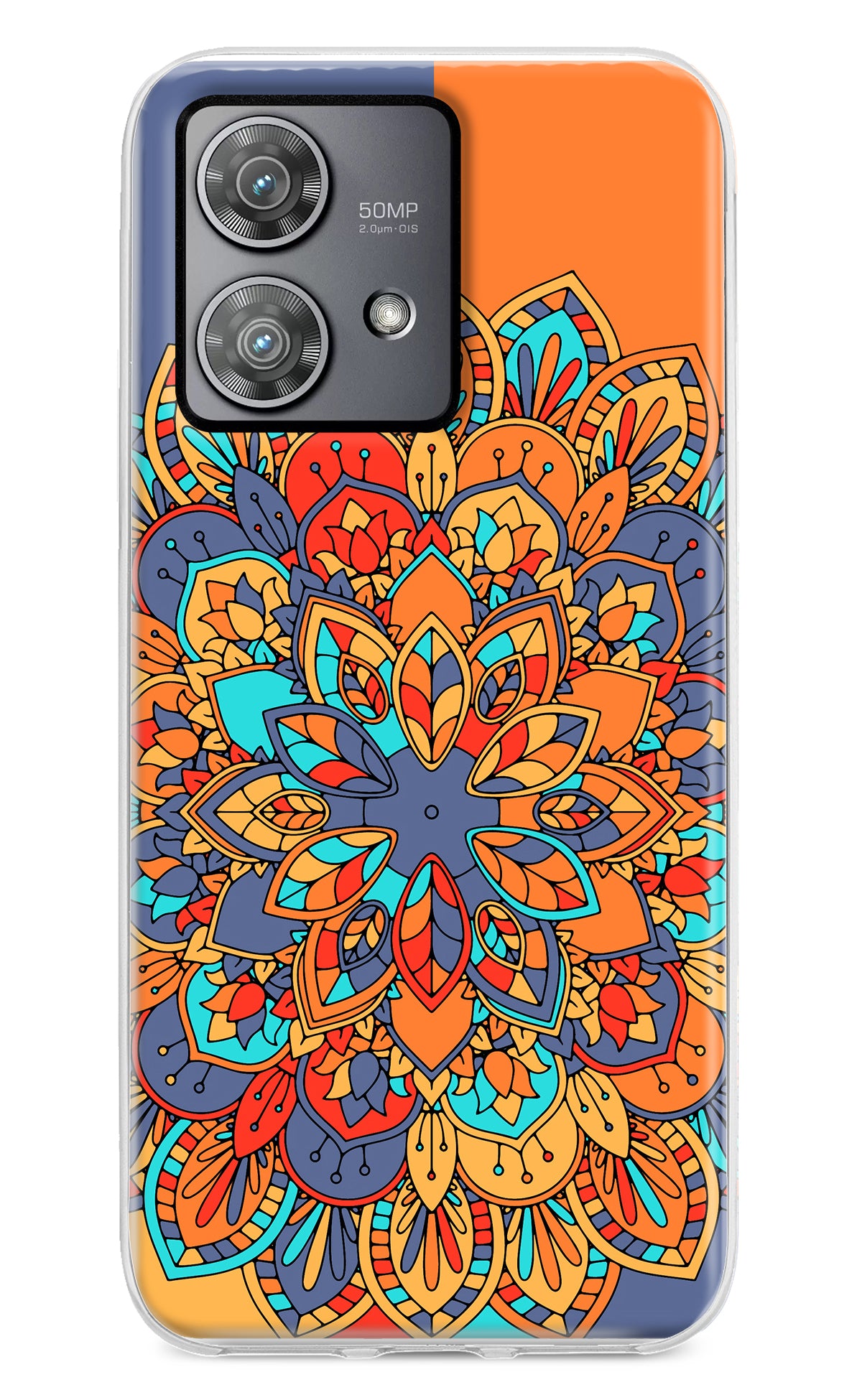 Color Mandala Moto Edge 40 Neo Back Cover