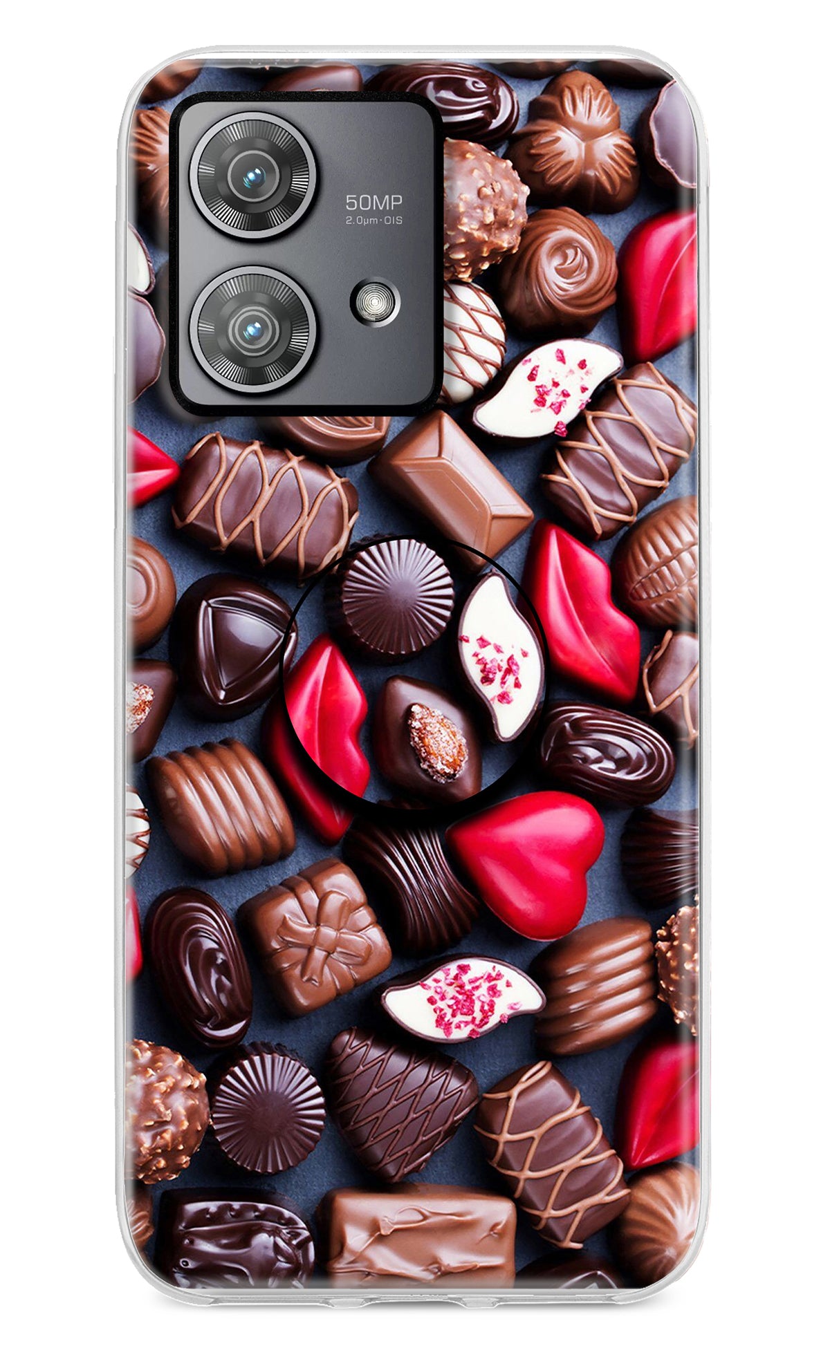 Chocolates Moto Edge 40 Neo Pop Case