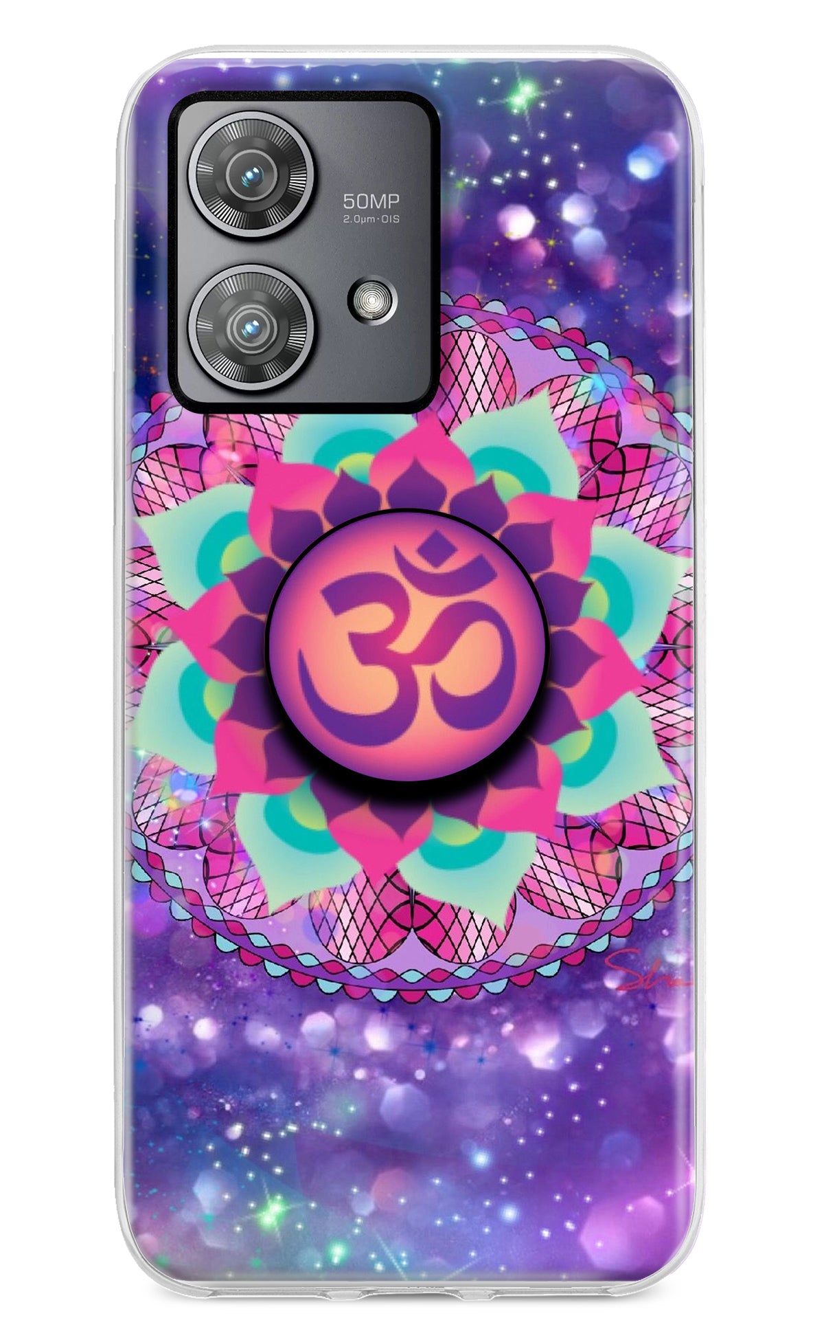 Om Purple Moto Edge 40 Neo Pop Case