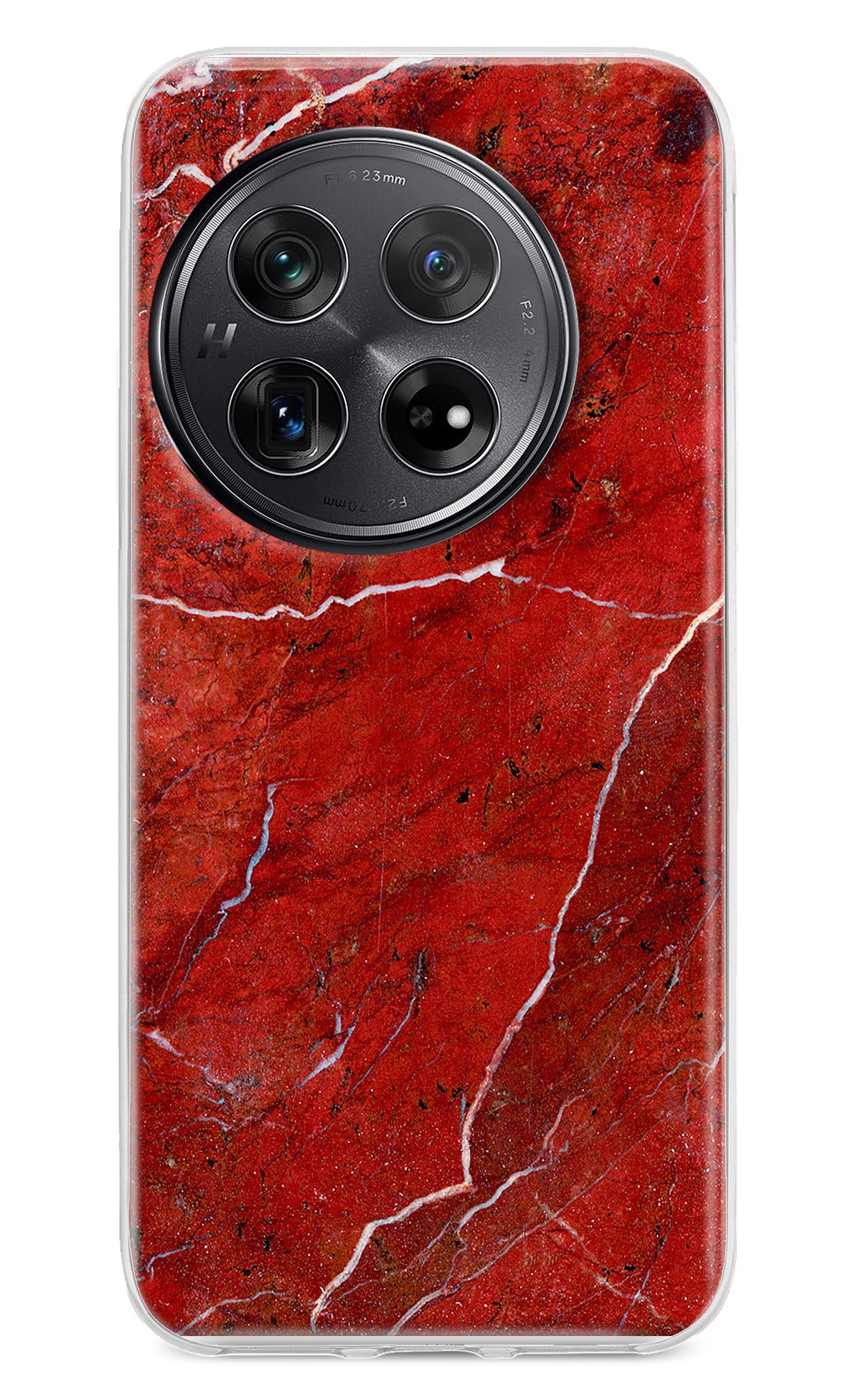 Red Marble Design Oneplus 12 Back Cover