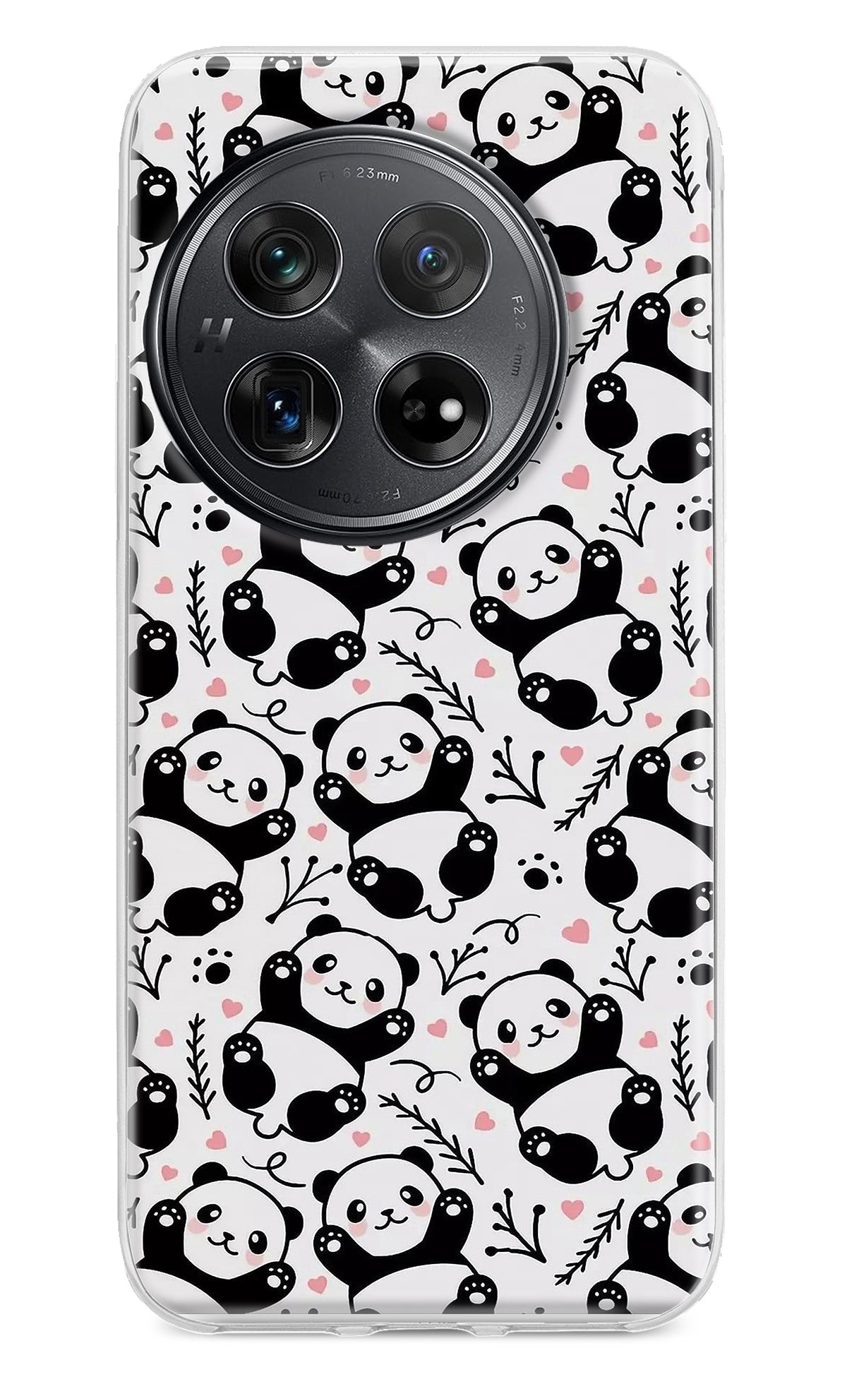 Cute Panda Oneplus 12 Back Cover