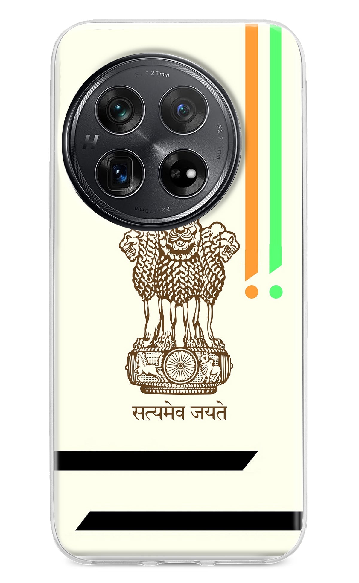 Satyamev Jayate Brown Logo Oneplus 12 Back Cover