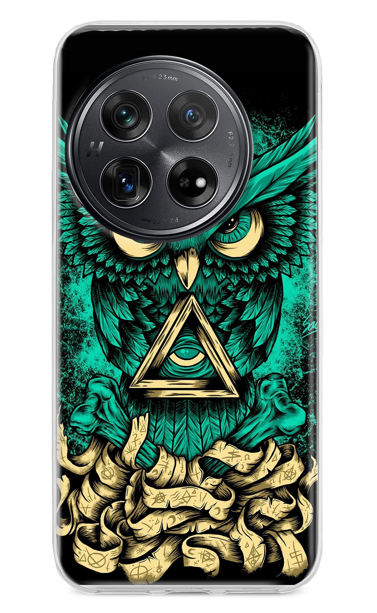 Green Owl Oneplus 12 Back Cover