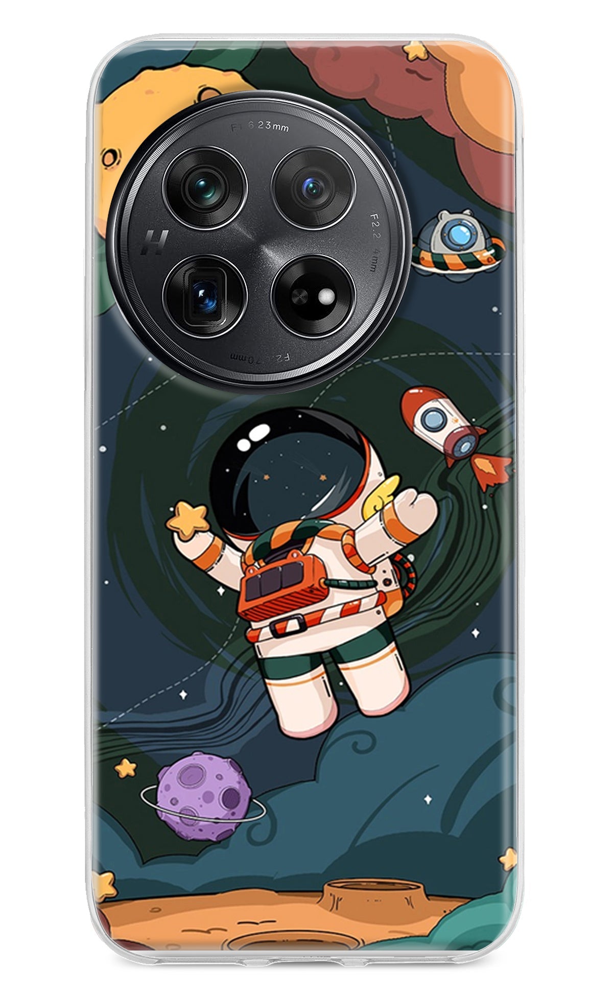 Cartoon Astronaut Oneplus 12 Back Cover