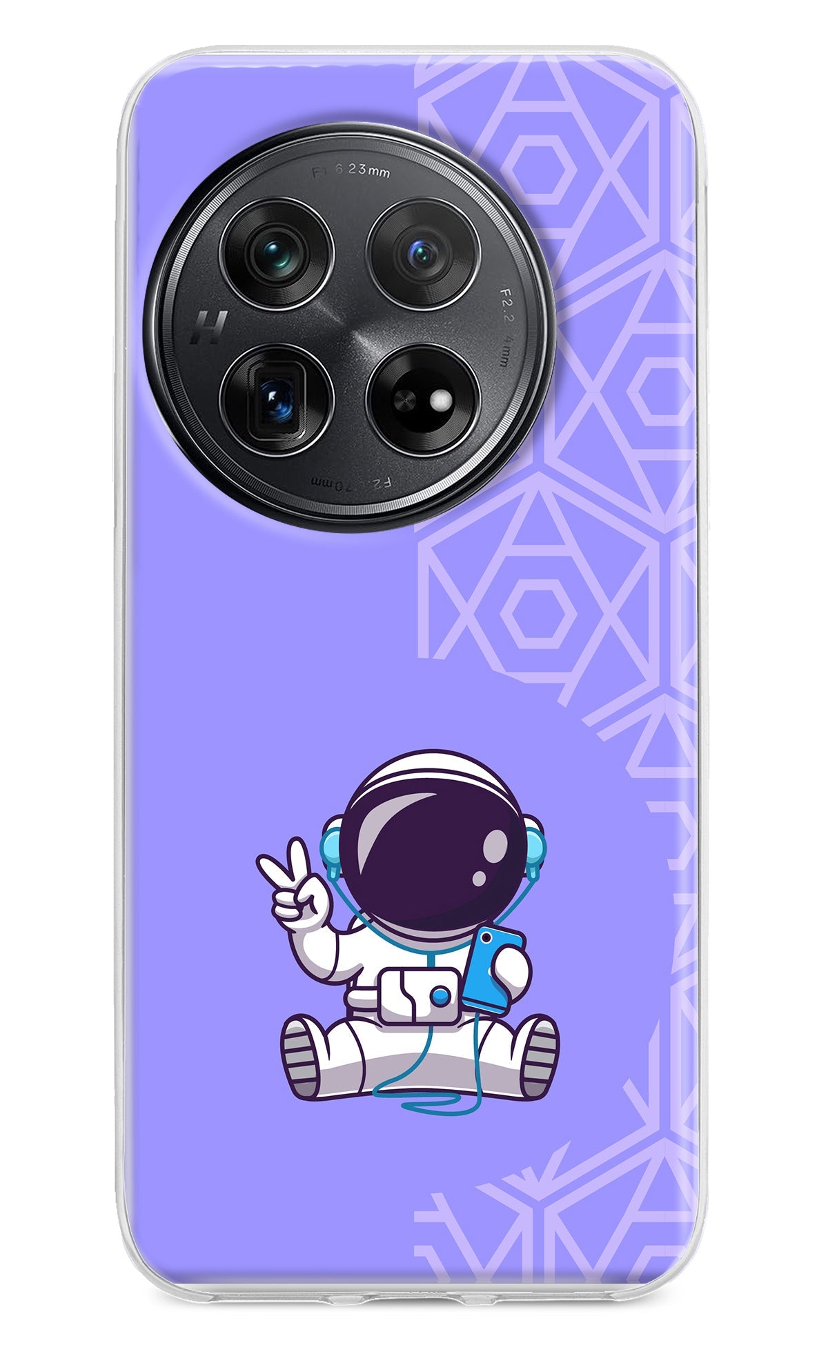 Cute Astronaut Chilling Oneplus 12 Back Cover