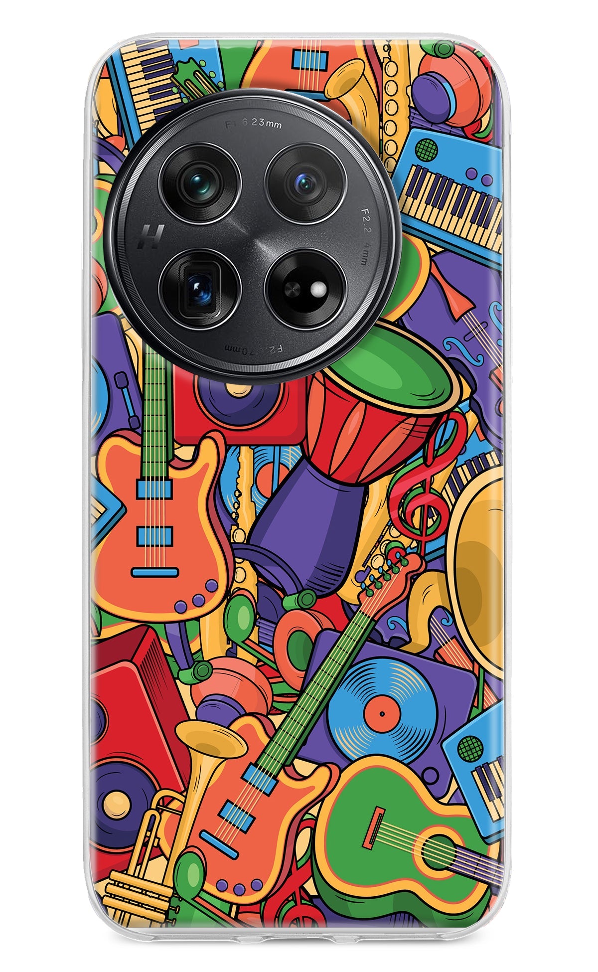 Music Instrument Doodle Oneplus 12 Back Cover