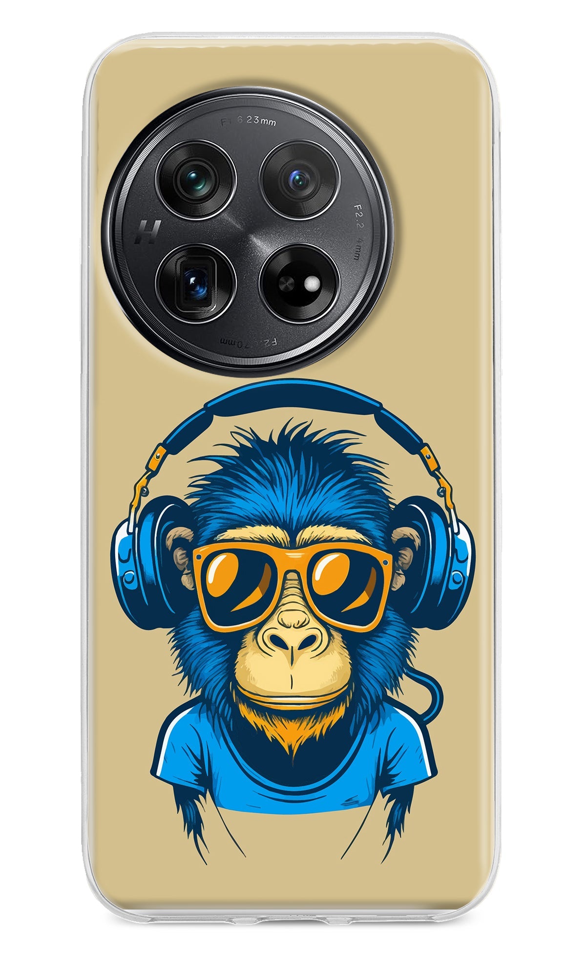 Monkey Headphone Oneplus 12 Back Cover