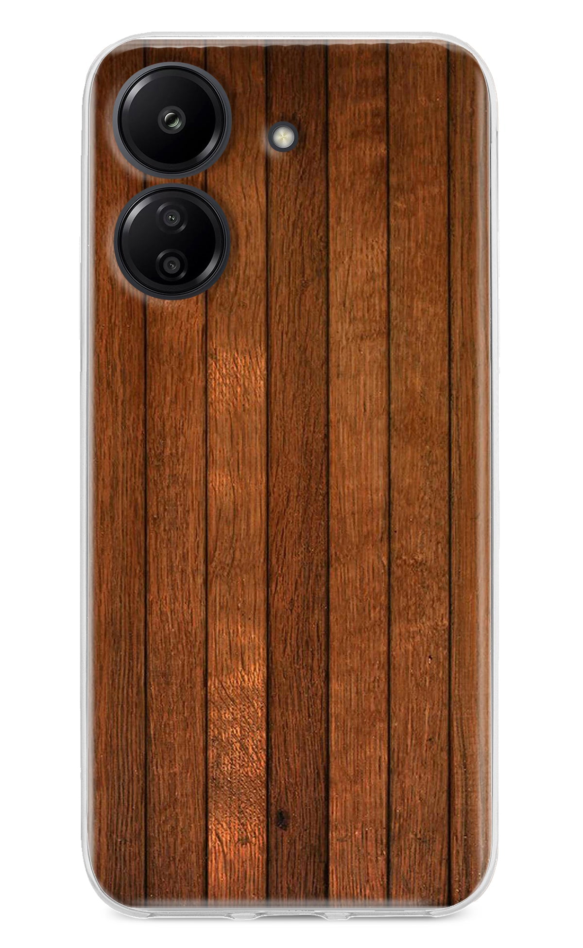 Wooden Artwork Bands Redmi 13C 4G Back Cover