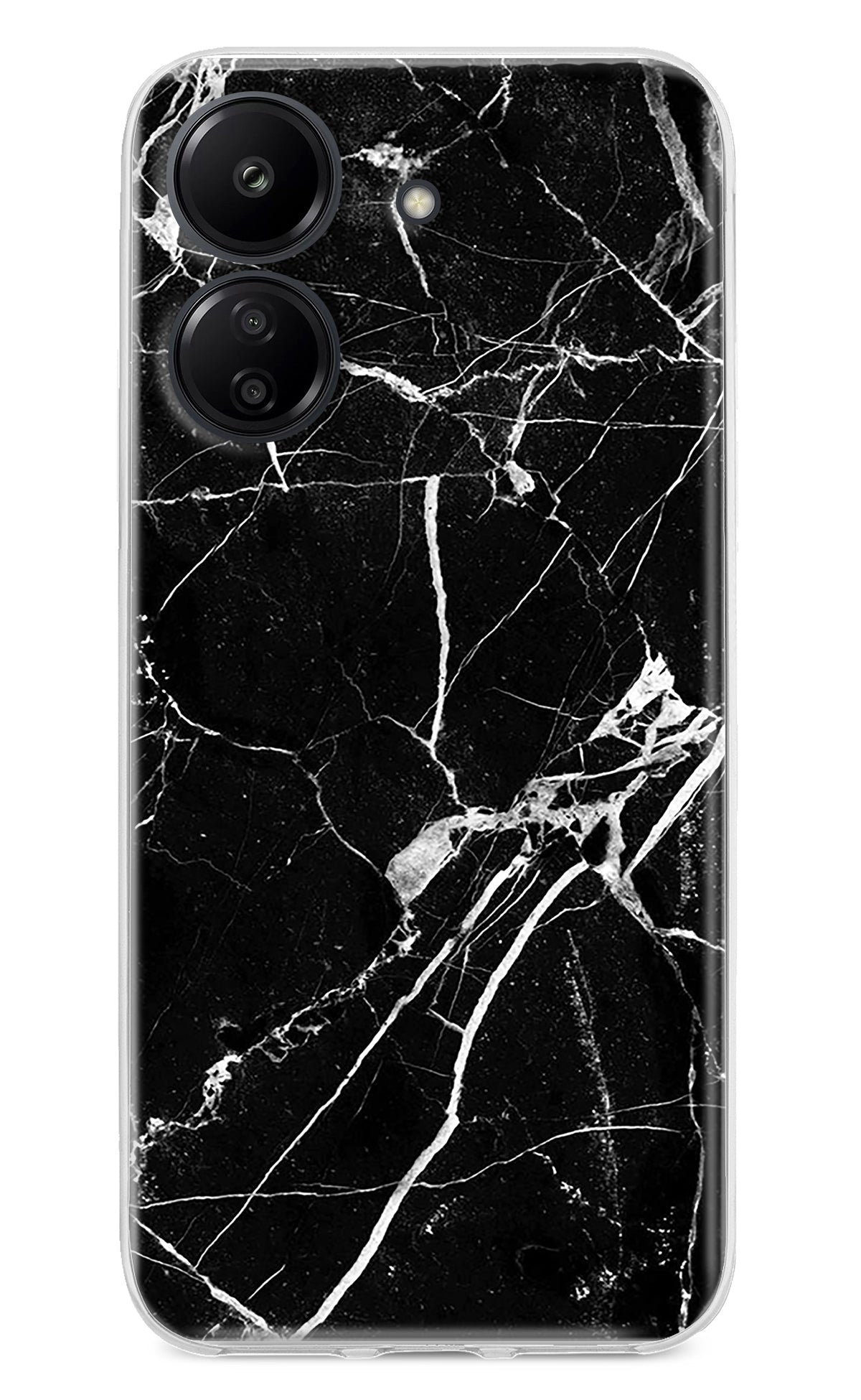 Black Marble Pattern Redmi 13C 4G Back Cover