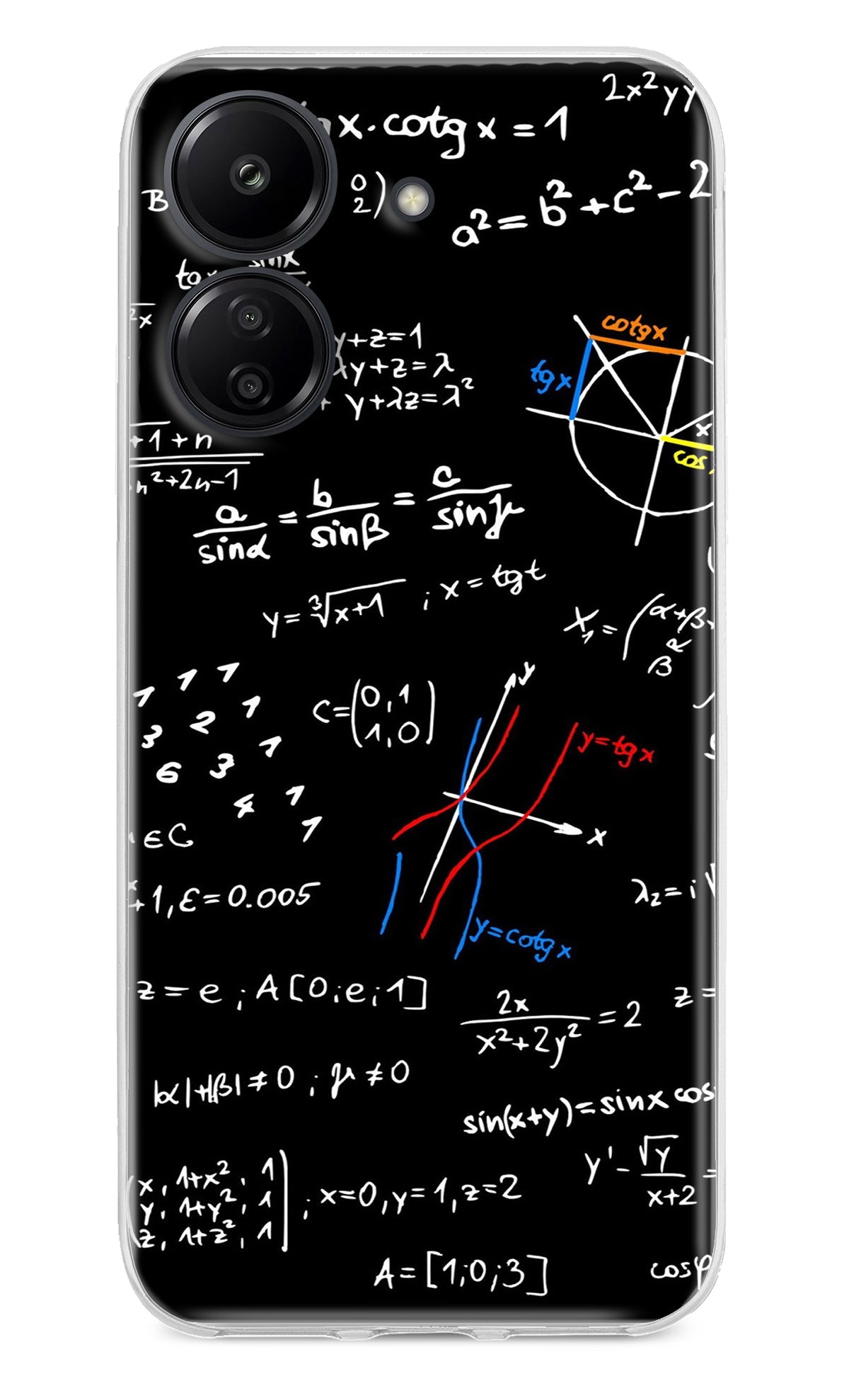 Mathematics Formula Redmi 13C 4G Back Cover