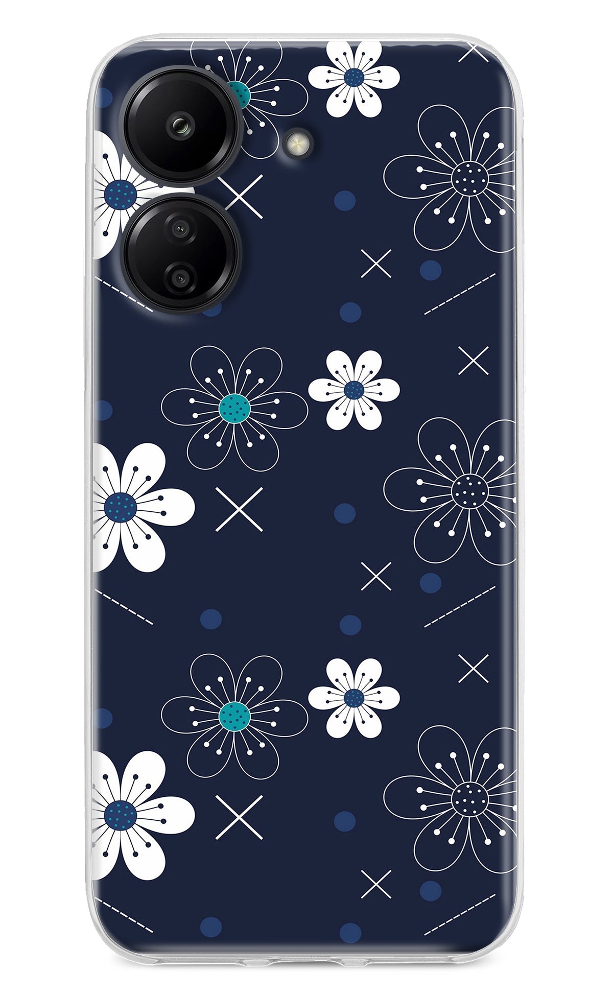 Flowers Redmi 13C 4G Back Cover