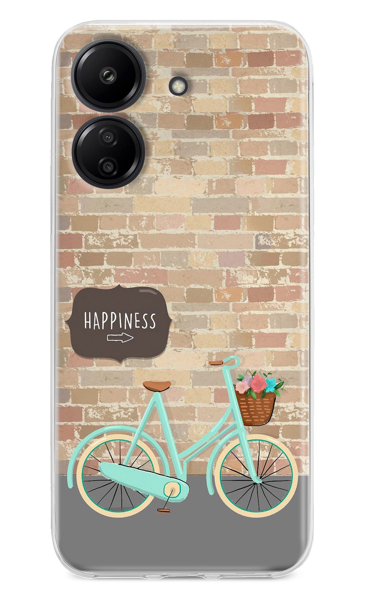 Happiness Artwork Redmi 13C 4G Back Cover