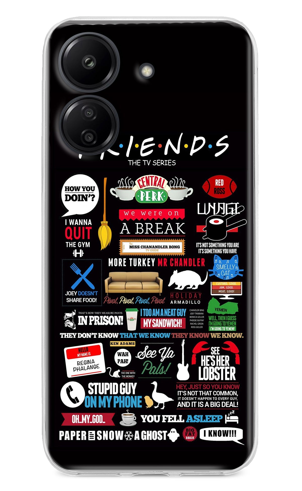 FRIENDS Redmi 13C 4G Back Cover