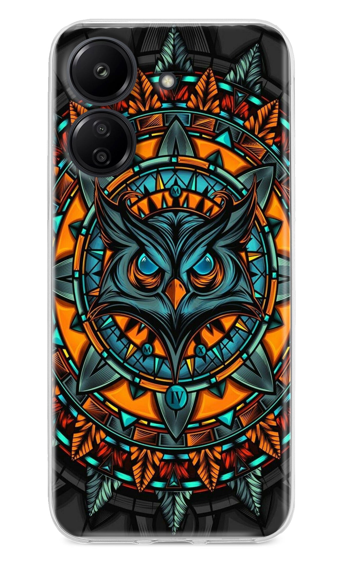 Angry Owl Art Redmi 13C 4G Back Cover