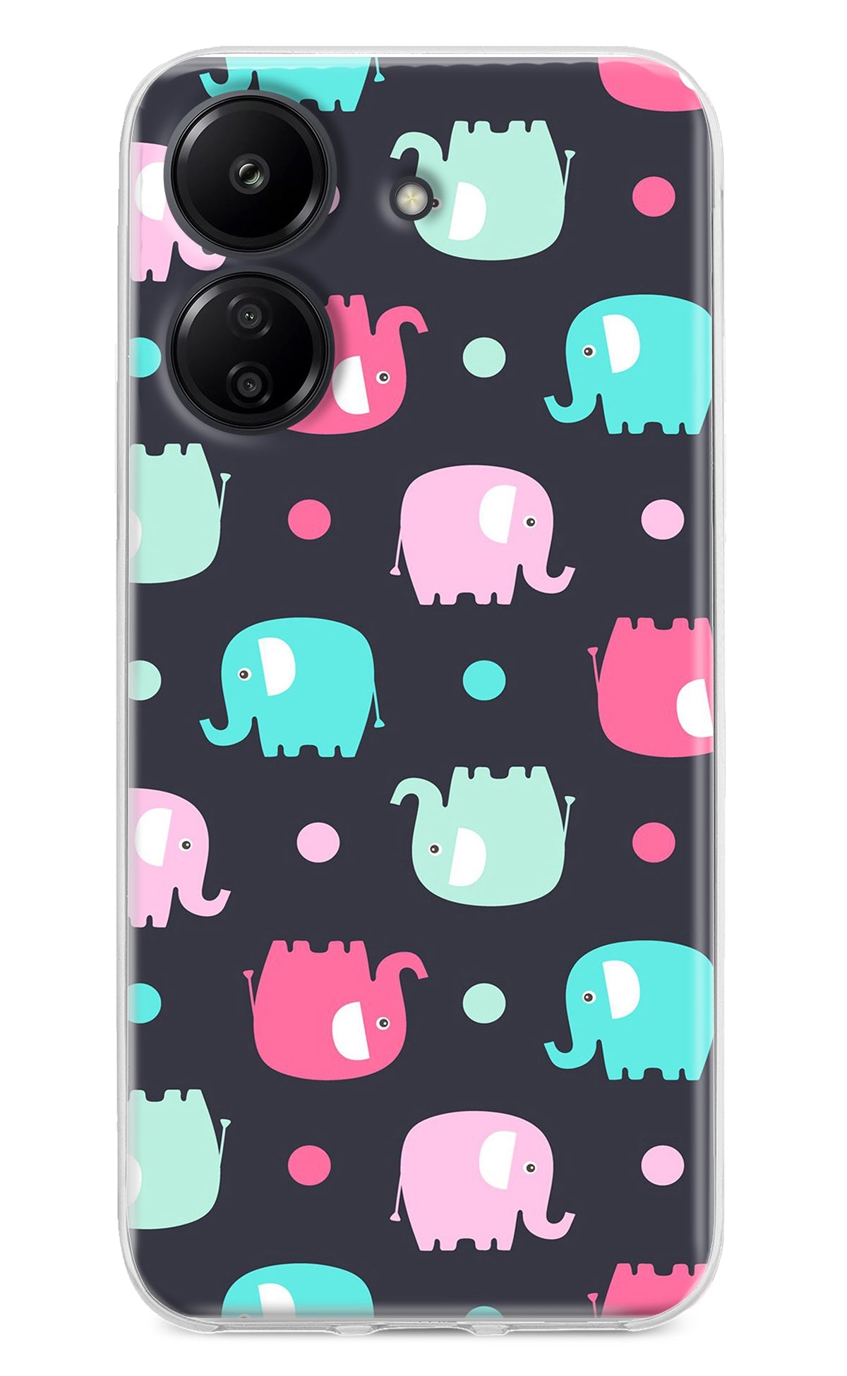 Elephants Redmi 13C 4G Back Cover