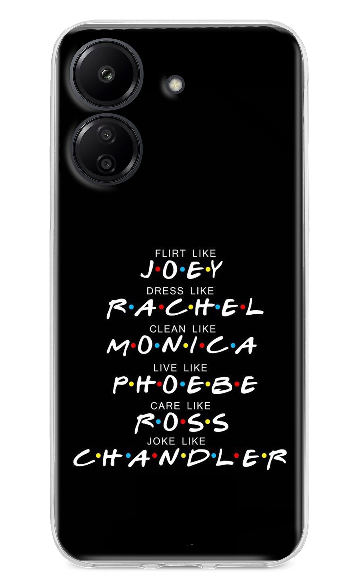 FRIENDS Character Redmi 13C 4G Back Cover