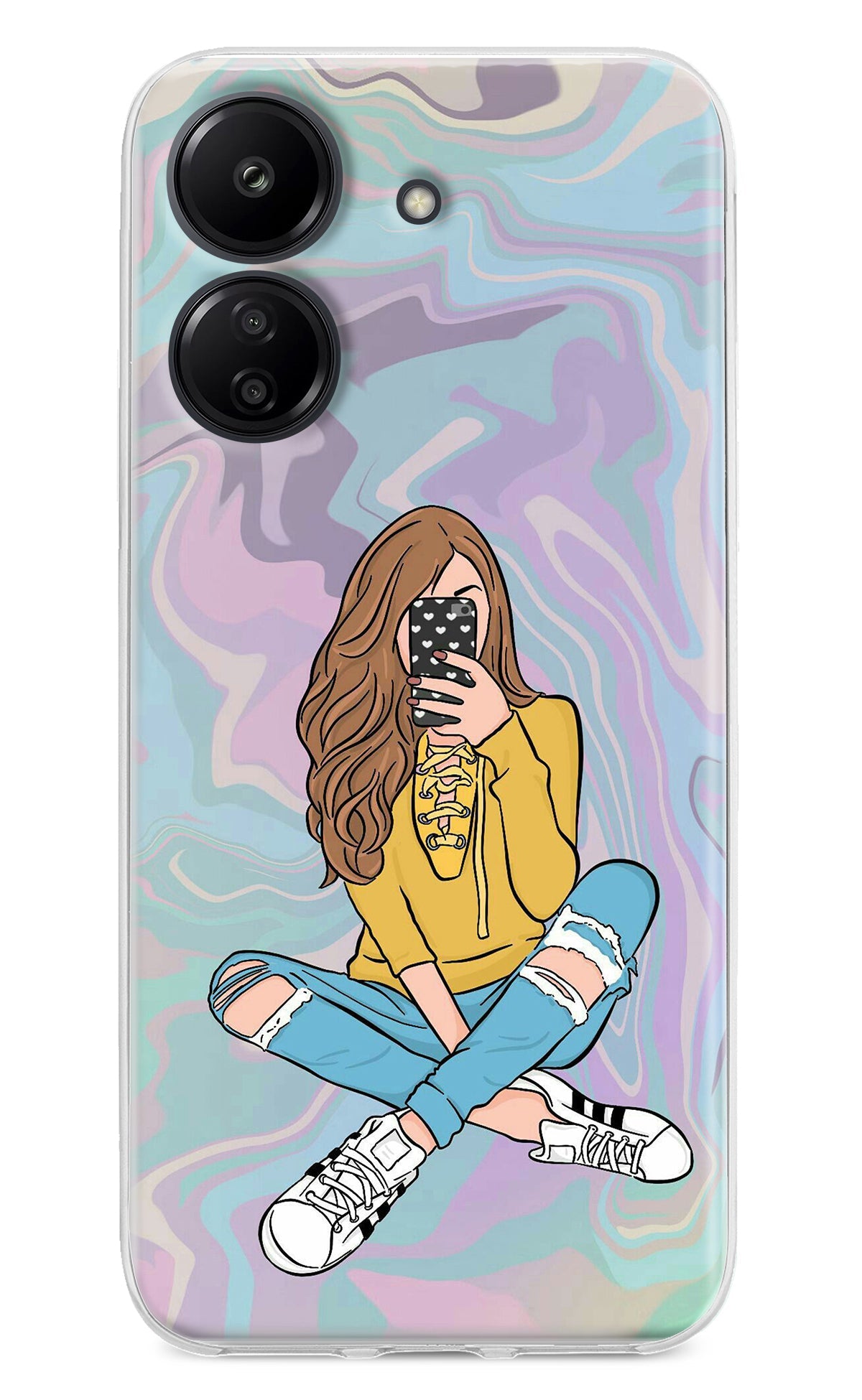 Selfie Girl Redmi 13C 4G Back Cover