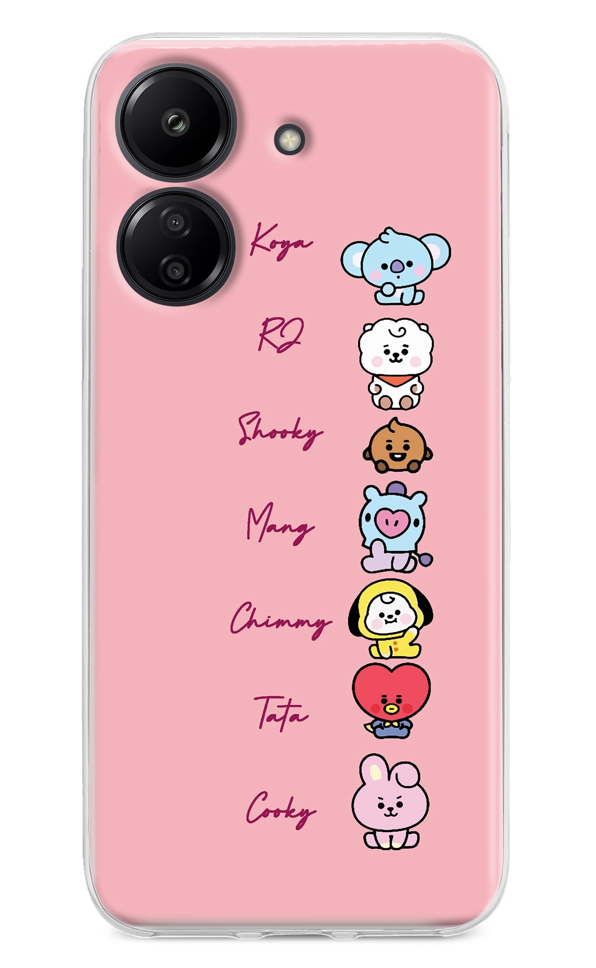 BTS names Redmi 13C 4G Back Cover