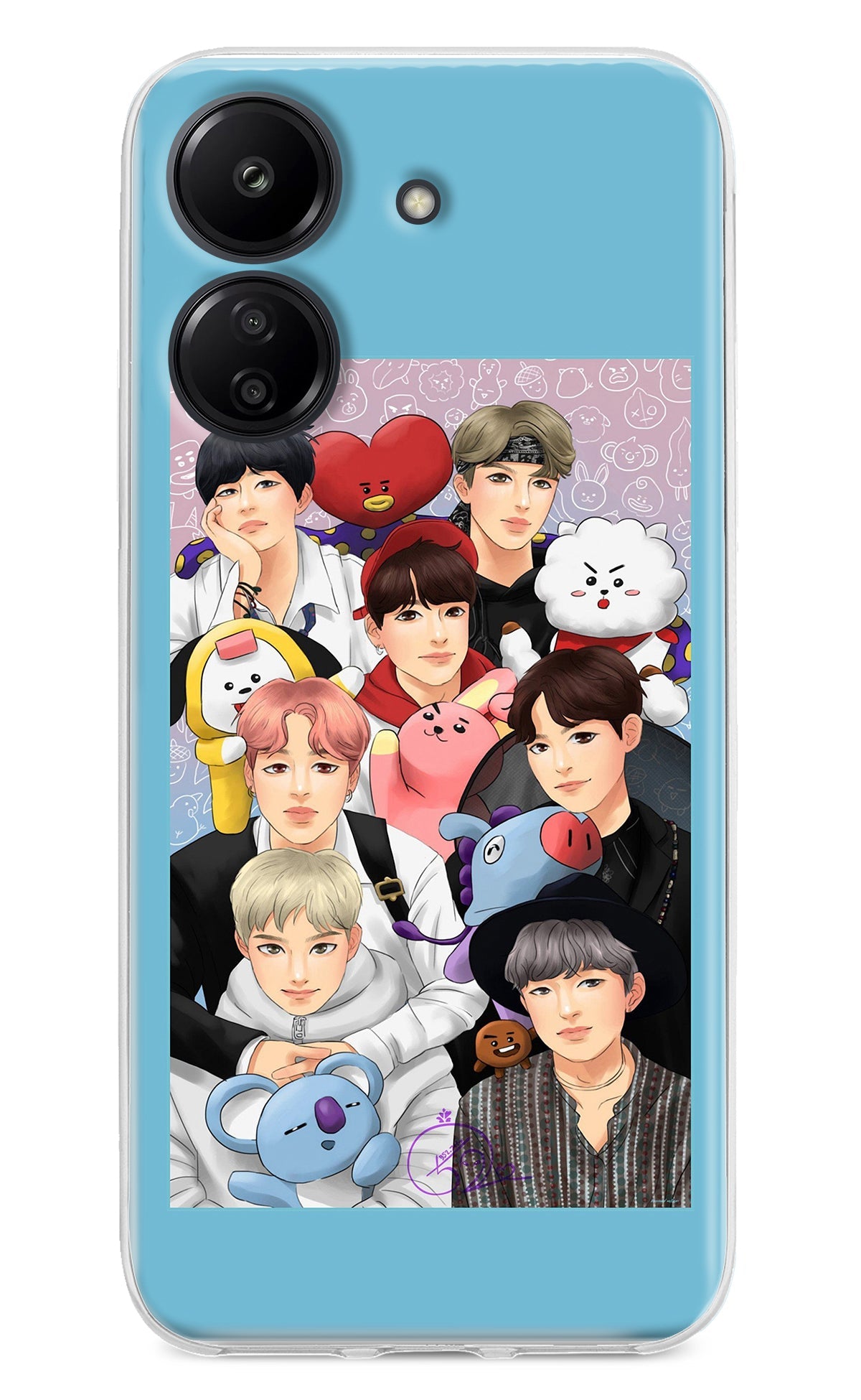 BTS with animals Redmi 13C 4G Back Cover