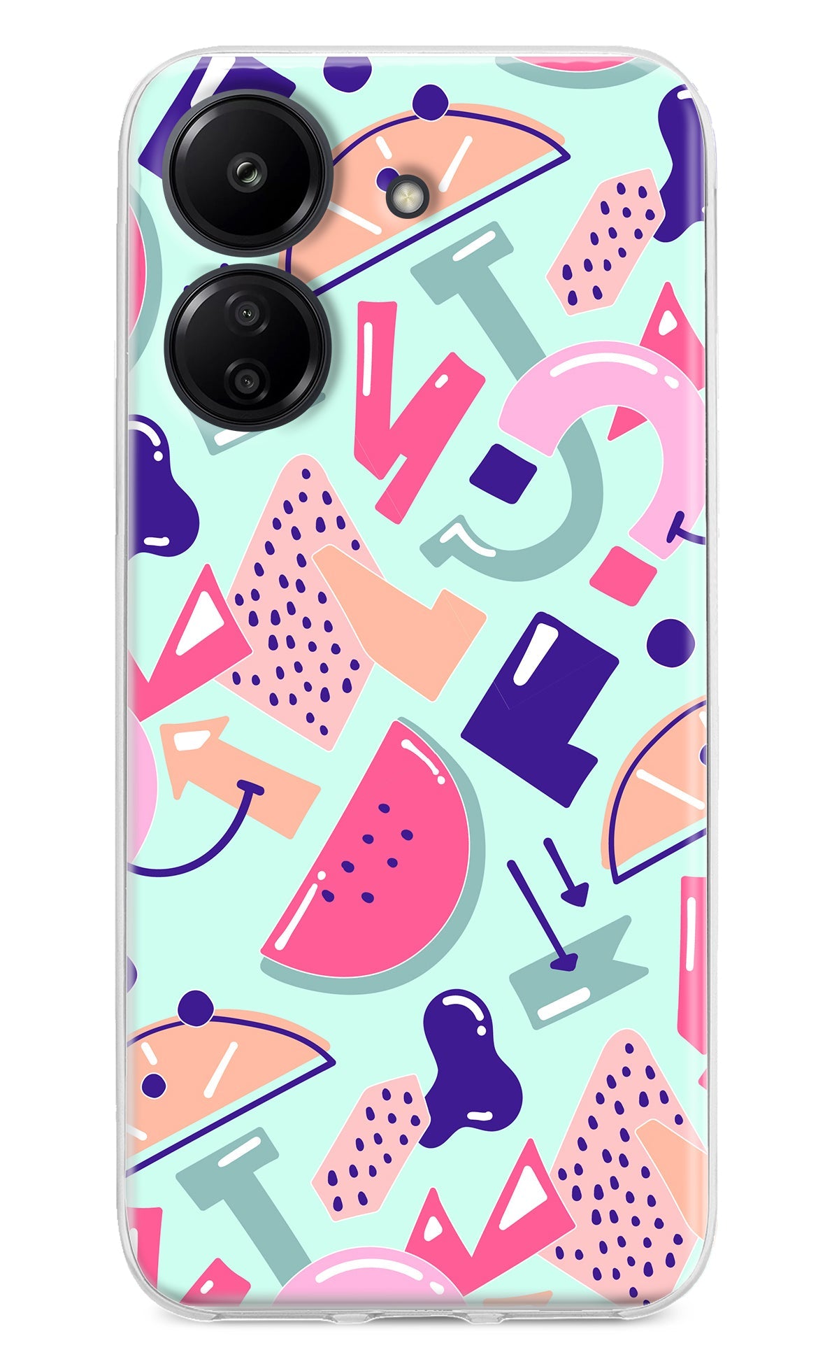 Doodle Pattern Redmi 13C 4G Back Cover