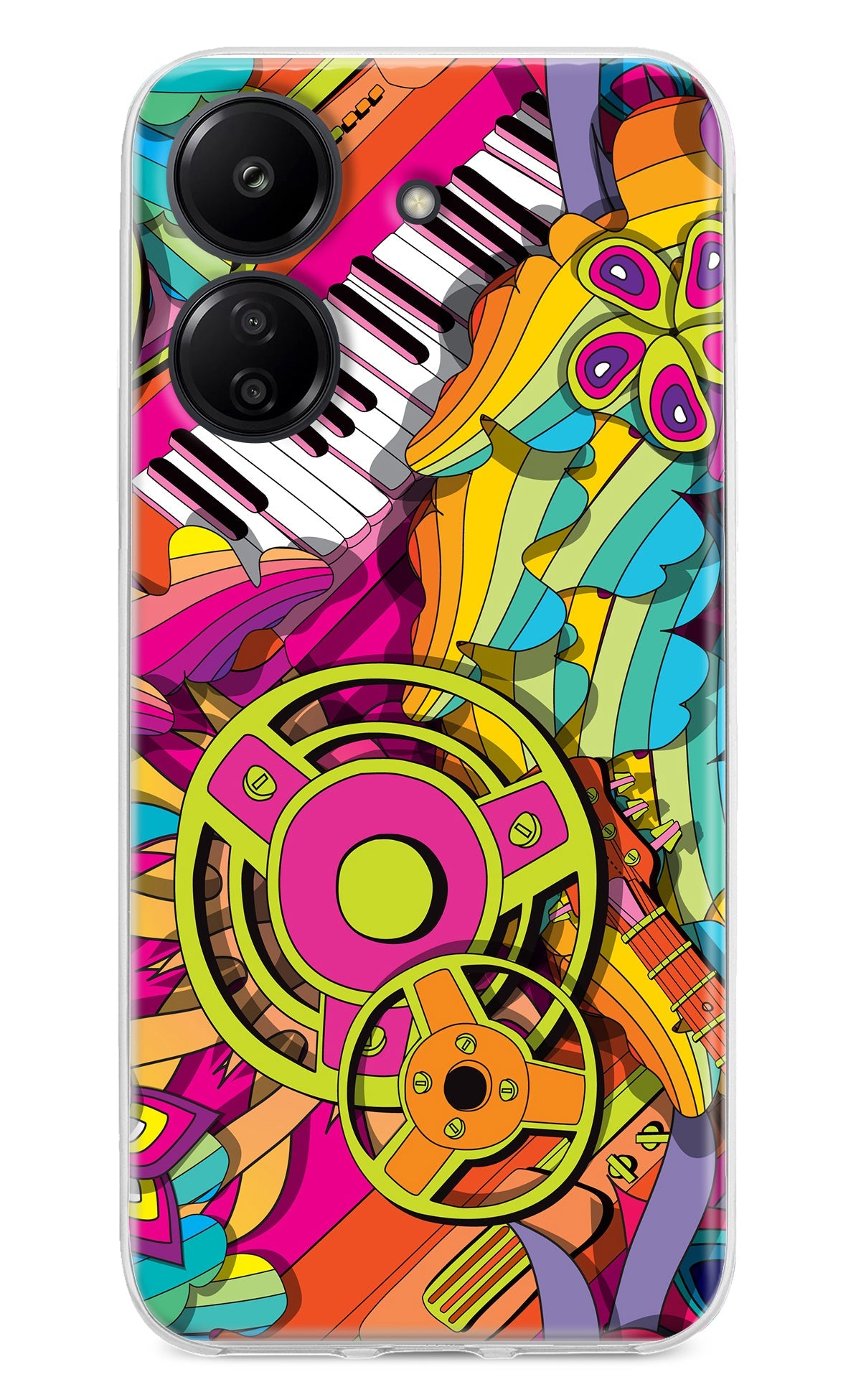 Music Doodle Redmi 13C 4G Back Cover