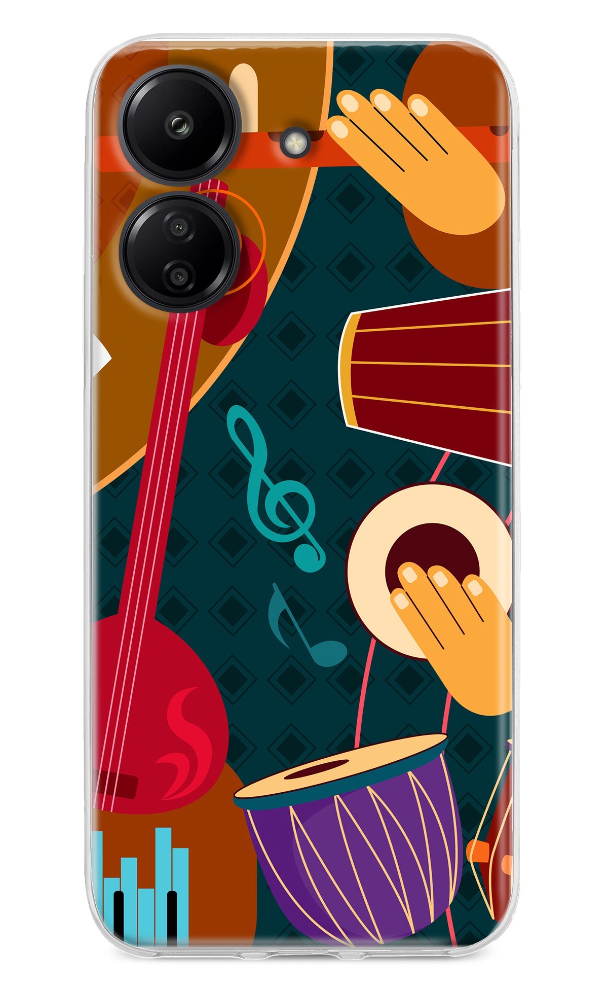 Music Instrument Redmi 13C 4G Back Cover