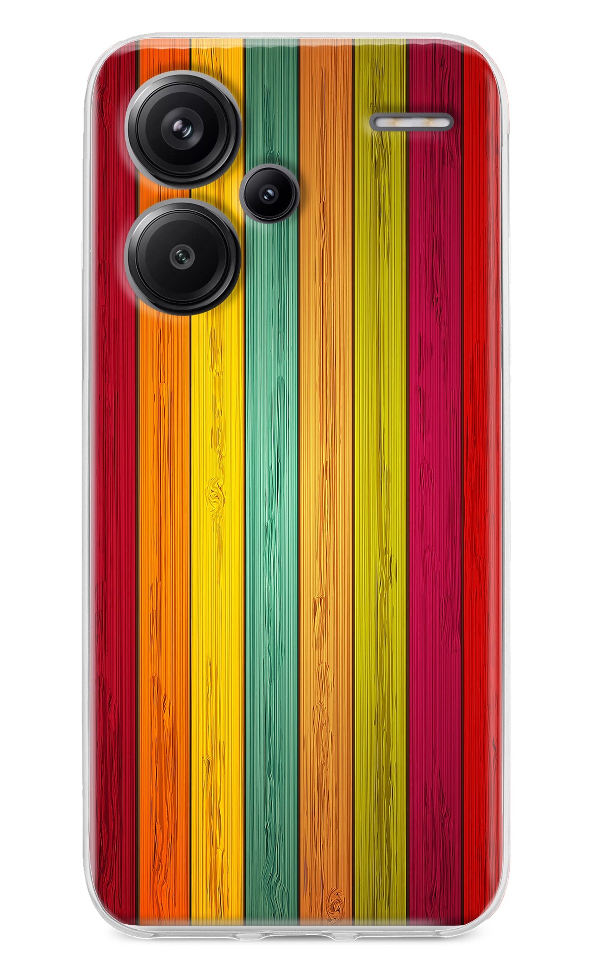 Multicolor Wooden Redmi Note 13 Pro+ 5G Back Cover