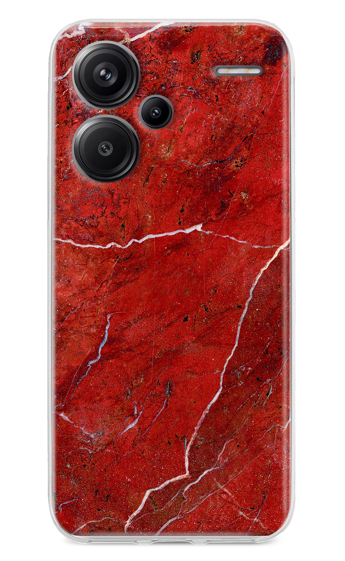 Red Marble Design Redmi Note 13 Pro+ 5G Back Cover