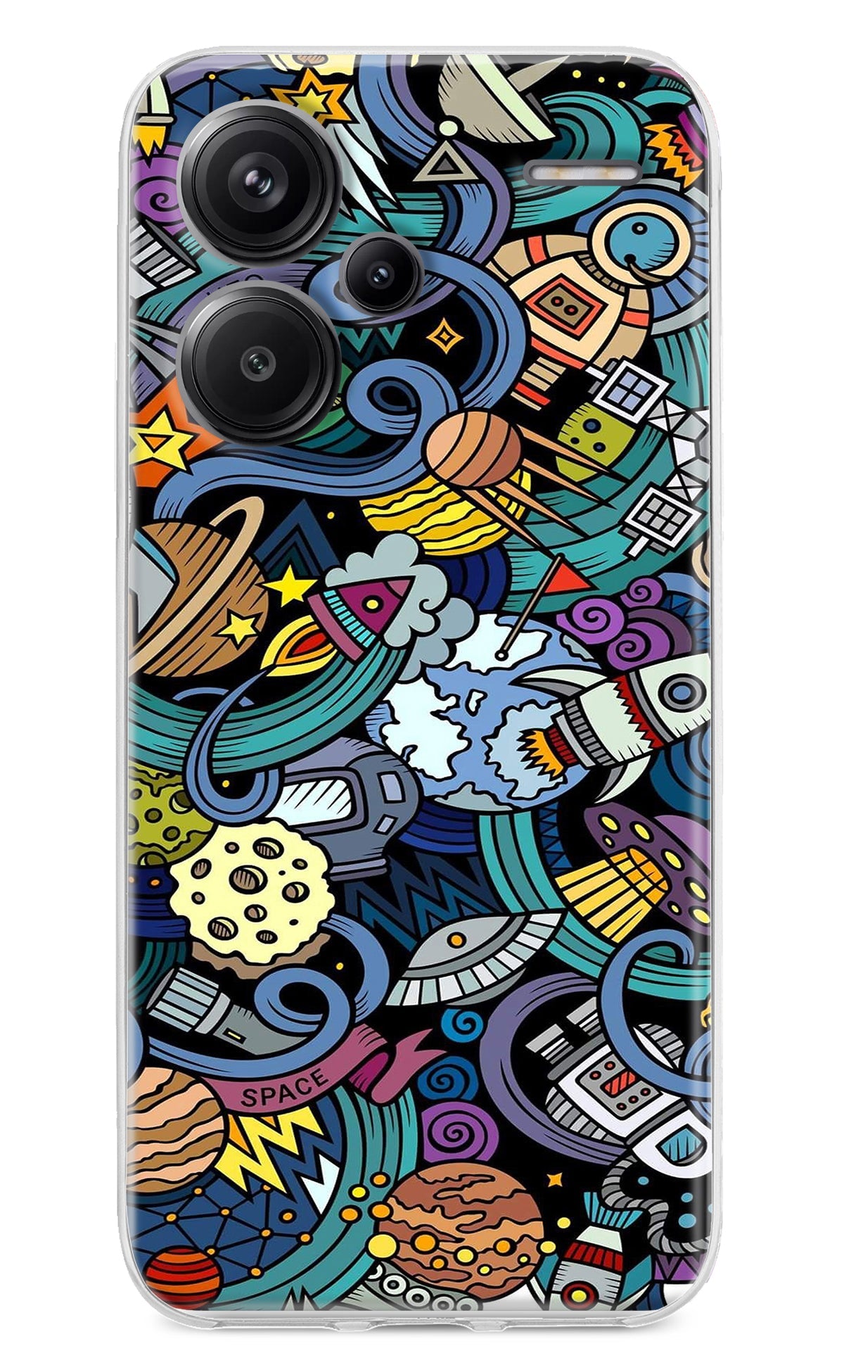 Space Abstract Redmi Note 13 Pro+ 5G Back Cover