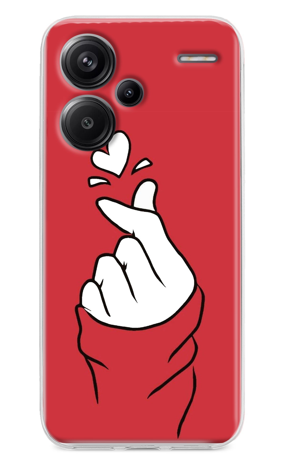 Korean Love Sign Redmi Note 13 Pro+ 5G Back Cover