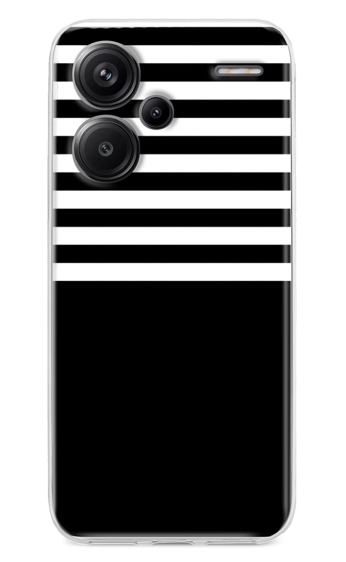 Black and White Print Redmi Note 13 Pro+ 5G Back Cover