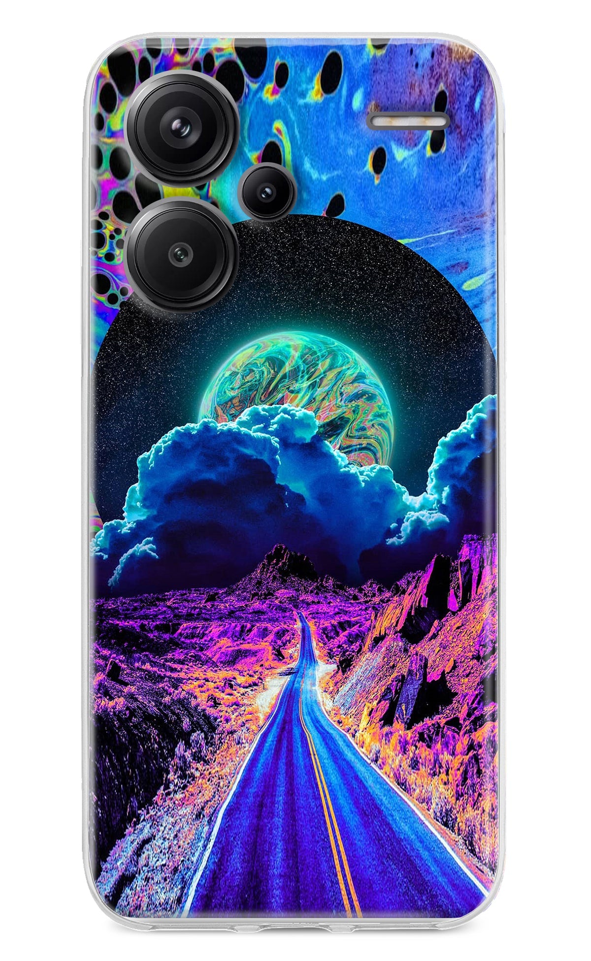 Psychedelic Painting Redmi Note 13 Pro+ 5G Back Cover