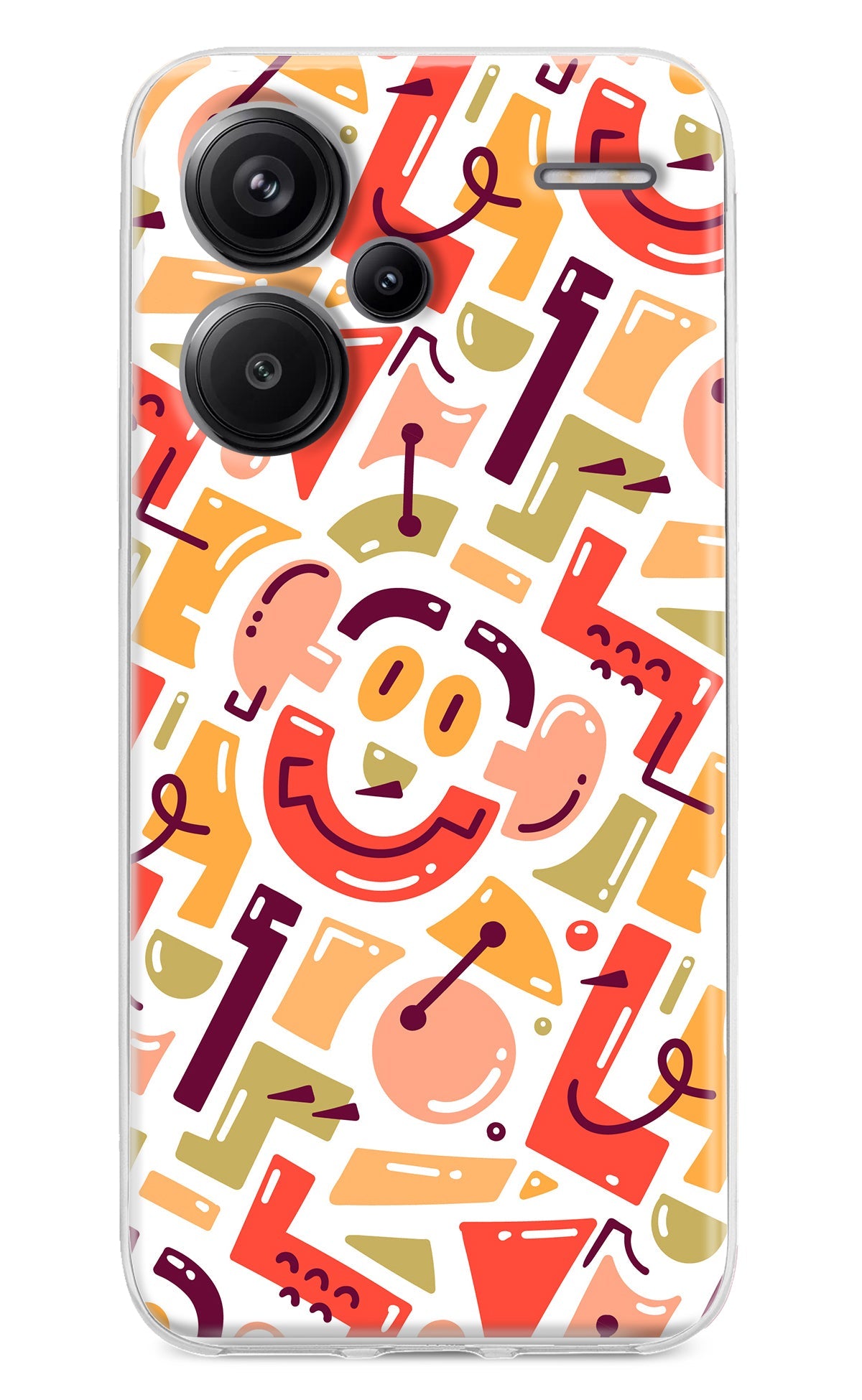 Doodle Pattern Redmi Note 13 Pro+ 5G Back Cover