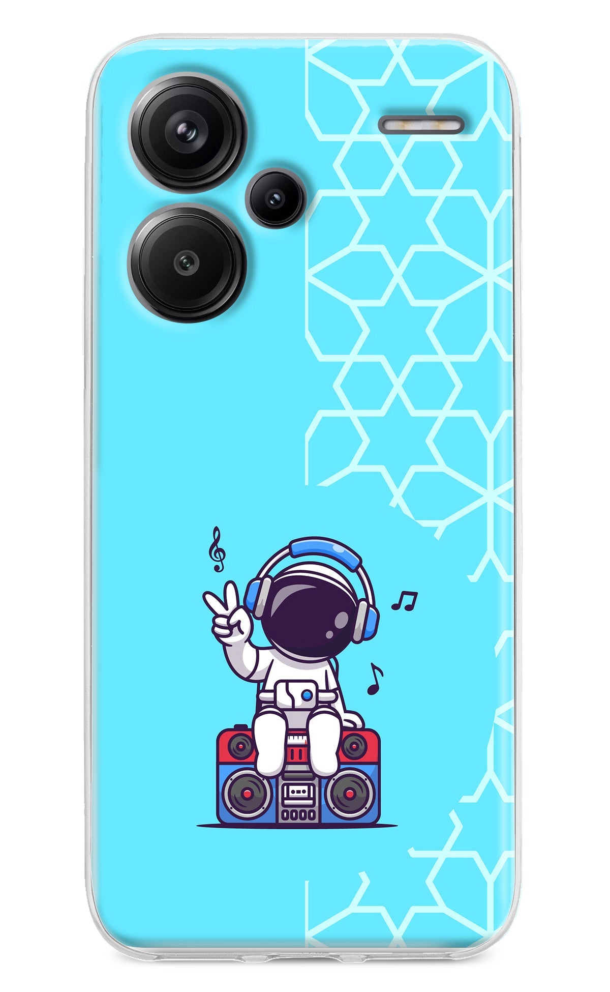 Cute Astronaut Chilling Redmi Note 13 Pro+ 5G Back Cover