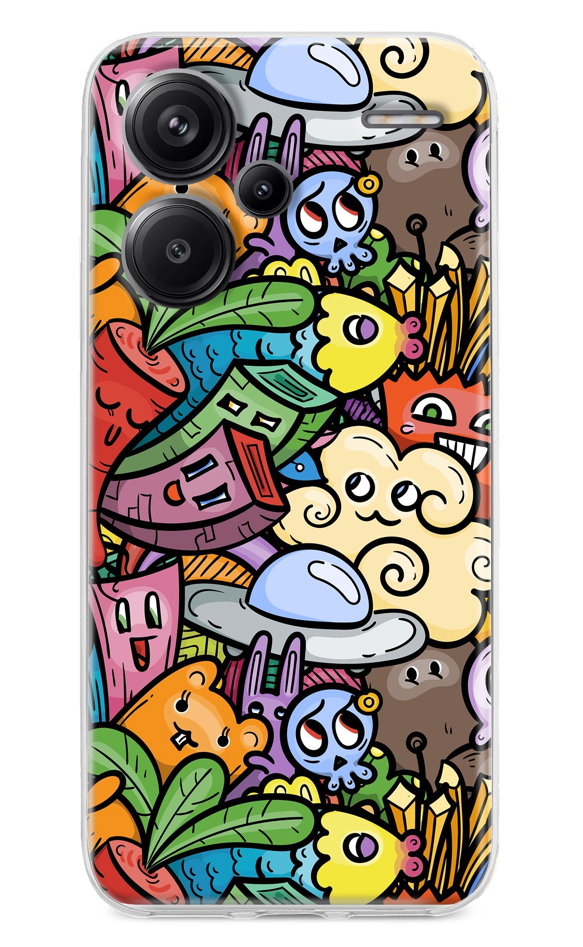 Veggie Doodle Redmi Note 13 Pro+ 5G Back Cover