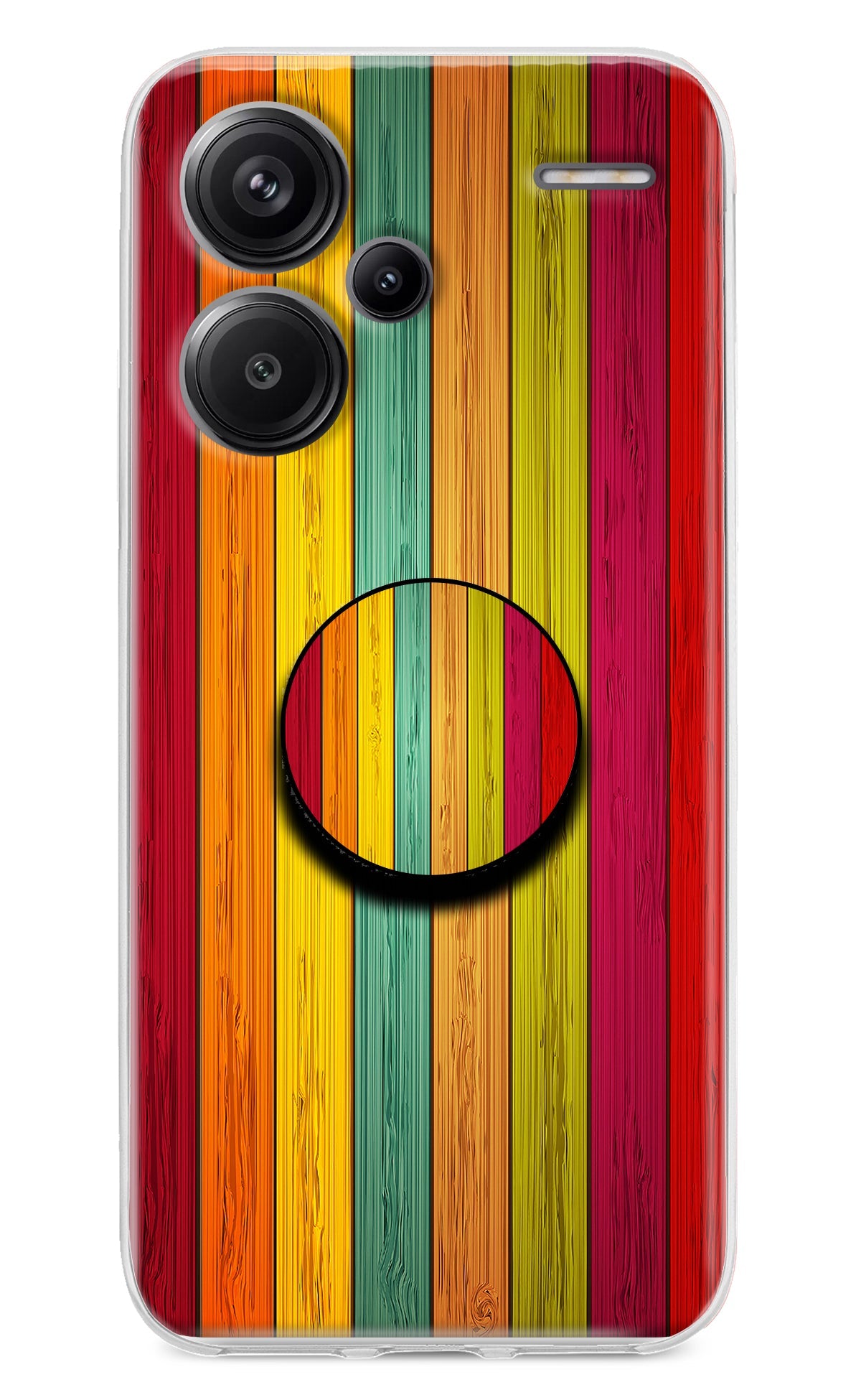 Multicolor Wooden Redmi Note 13 Pro+ 5G Pop Case