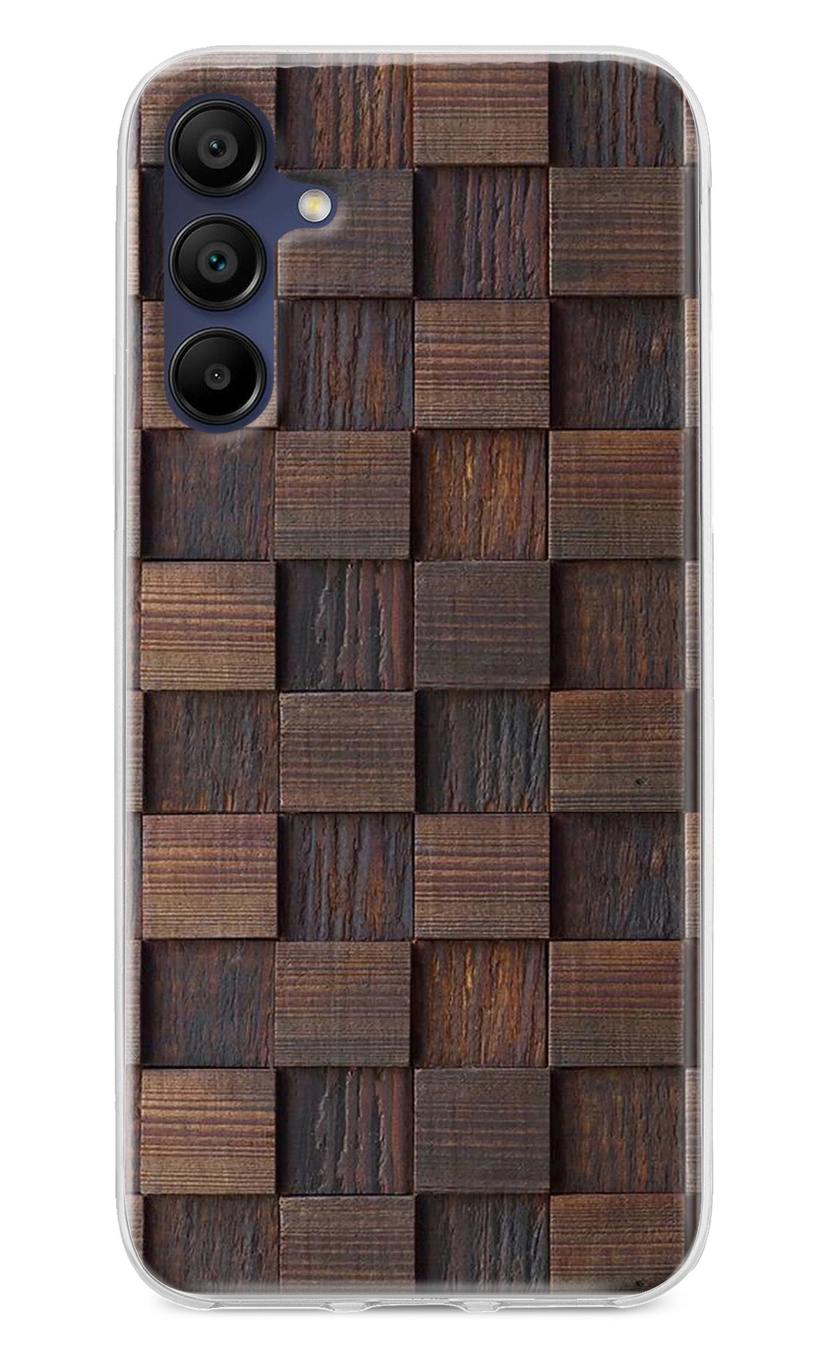 Wooden Cube Design Samsung A15 5G Back Cover