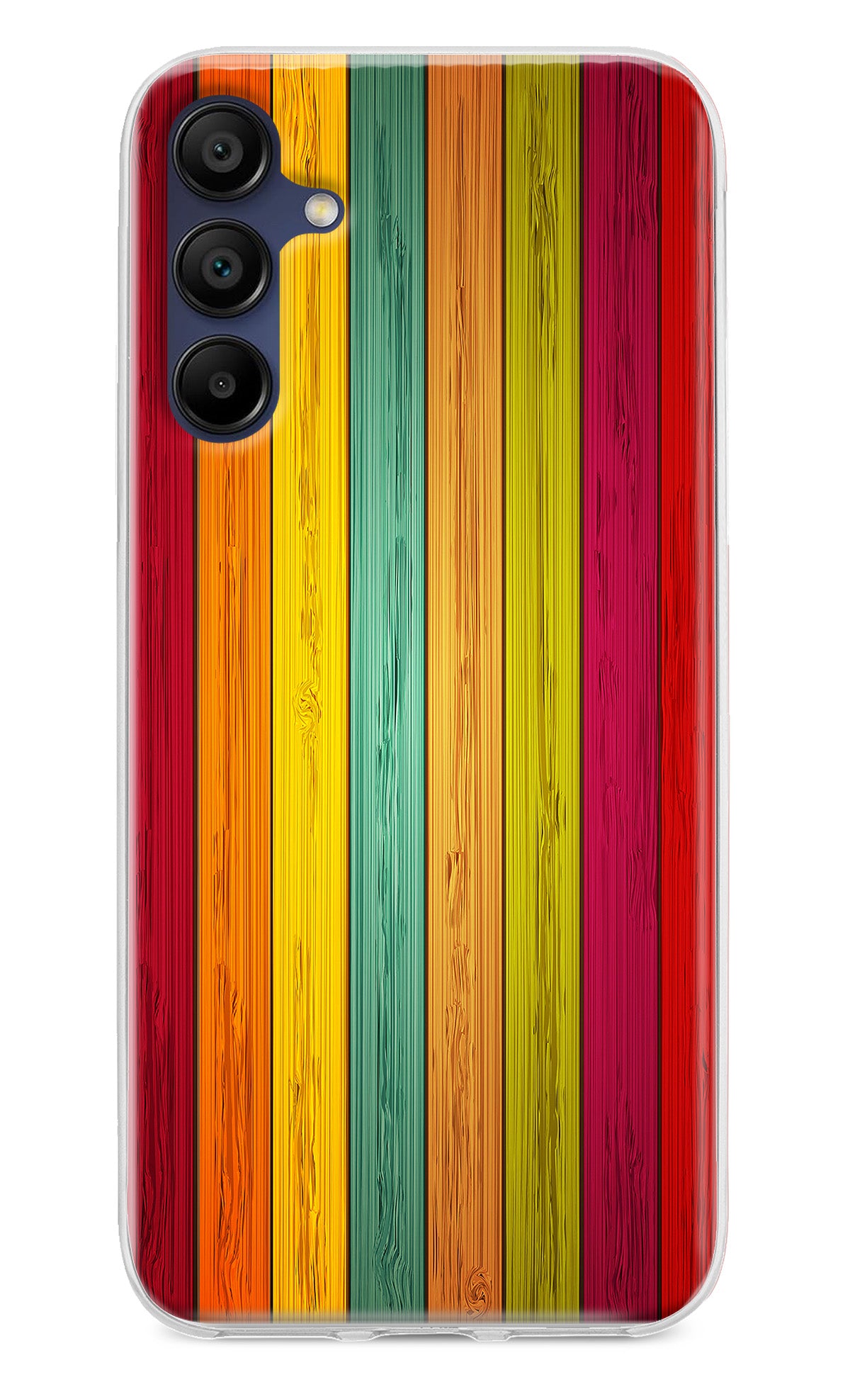 Multicolor Wooden Samsung A15 5G Back Cover