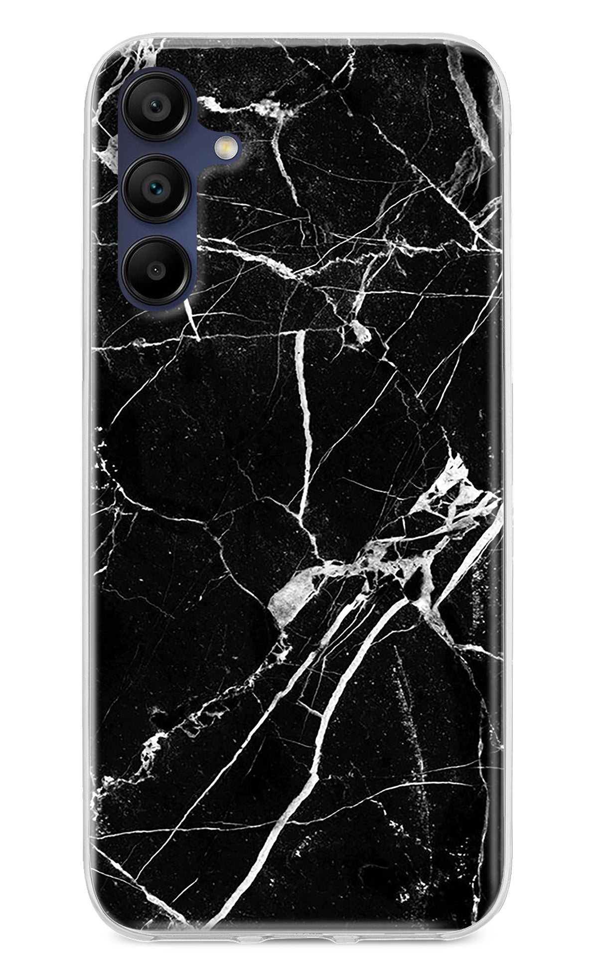 Black Marble Pattern Samsung A15 5G Back Cover