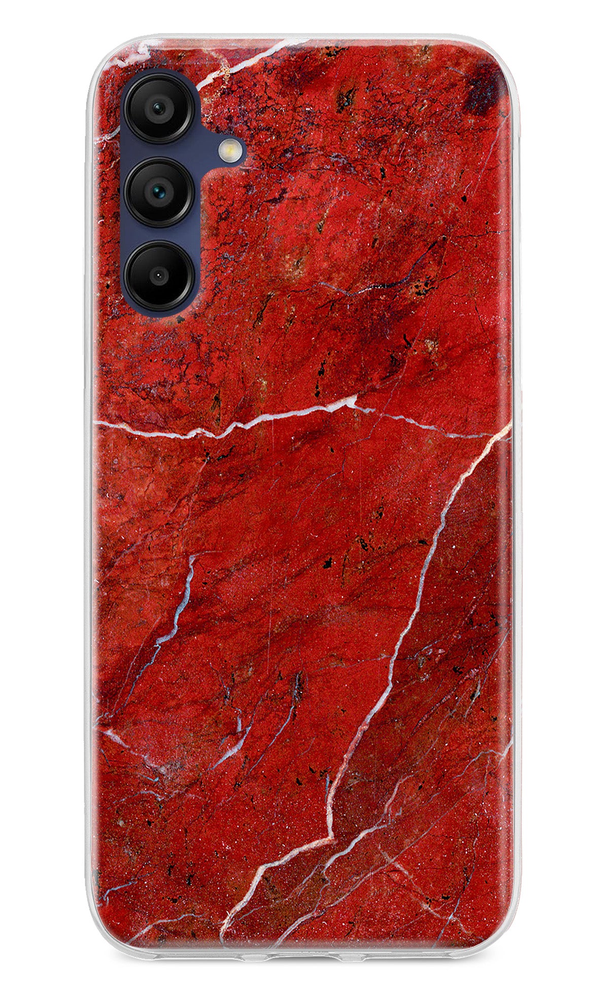 Red Marble Design Samsung A15 5G Back Cover