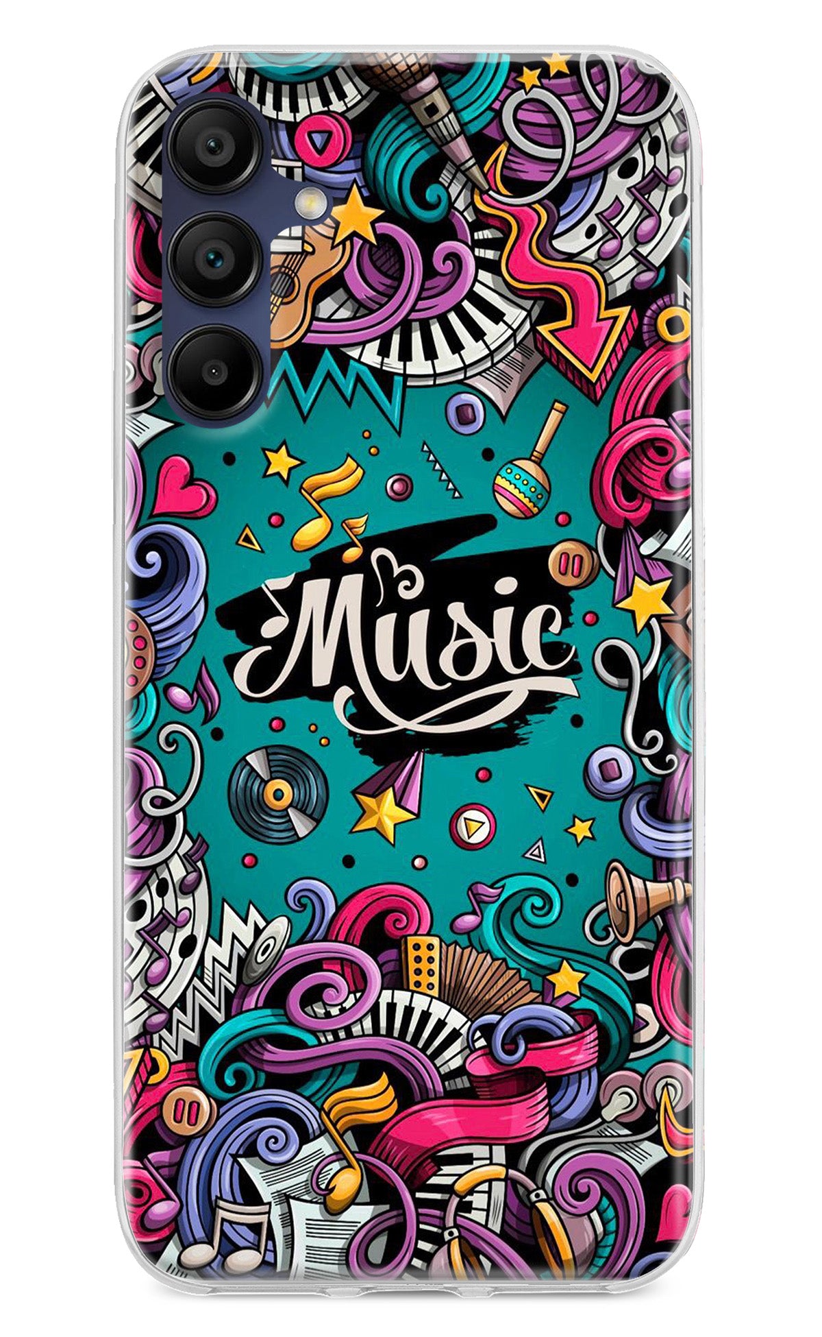 Music Graffiti Samsung A15 5G Back Cover