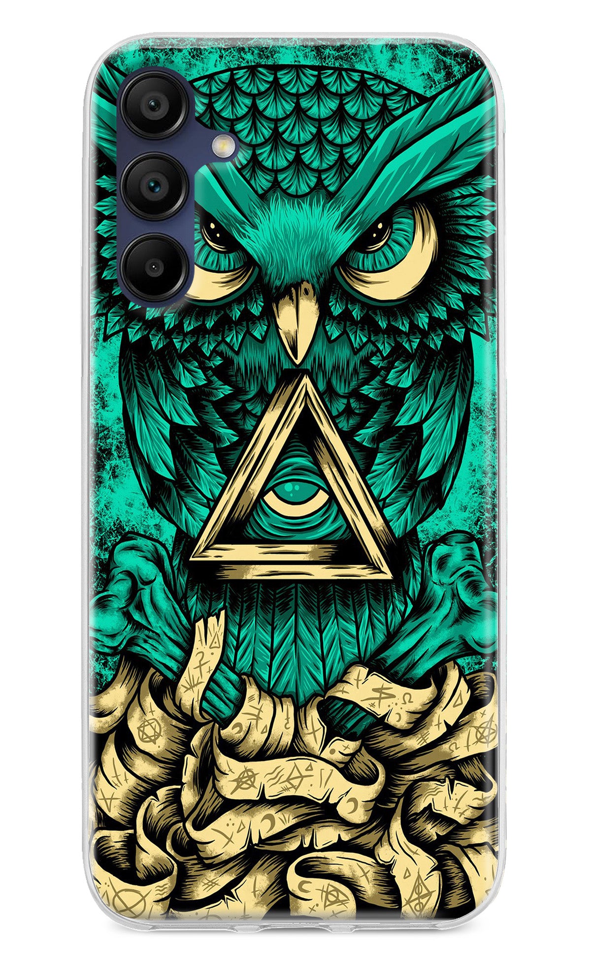 Green Owl Samsung A15 5G Back Cover