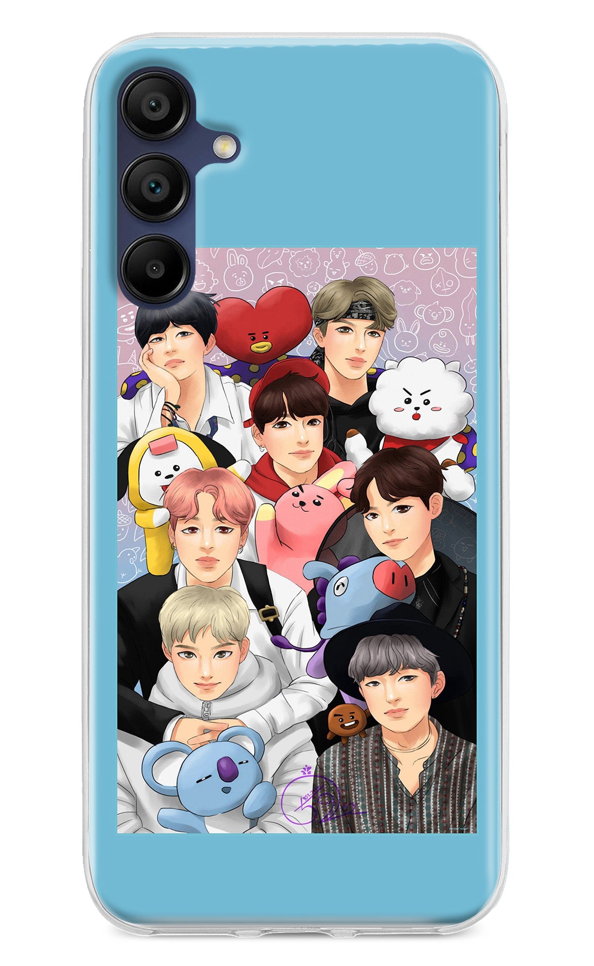 BTS with animals Samsung A15 5G Back Cover