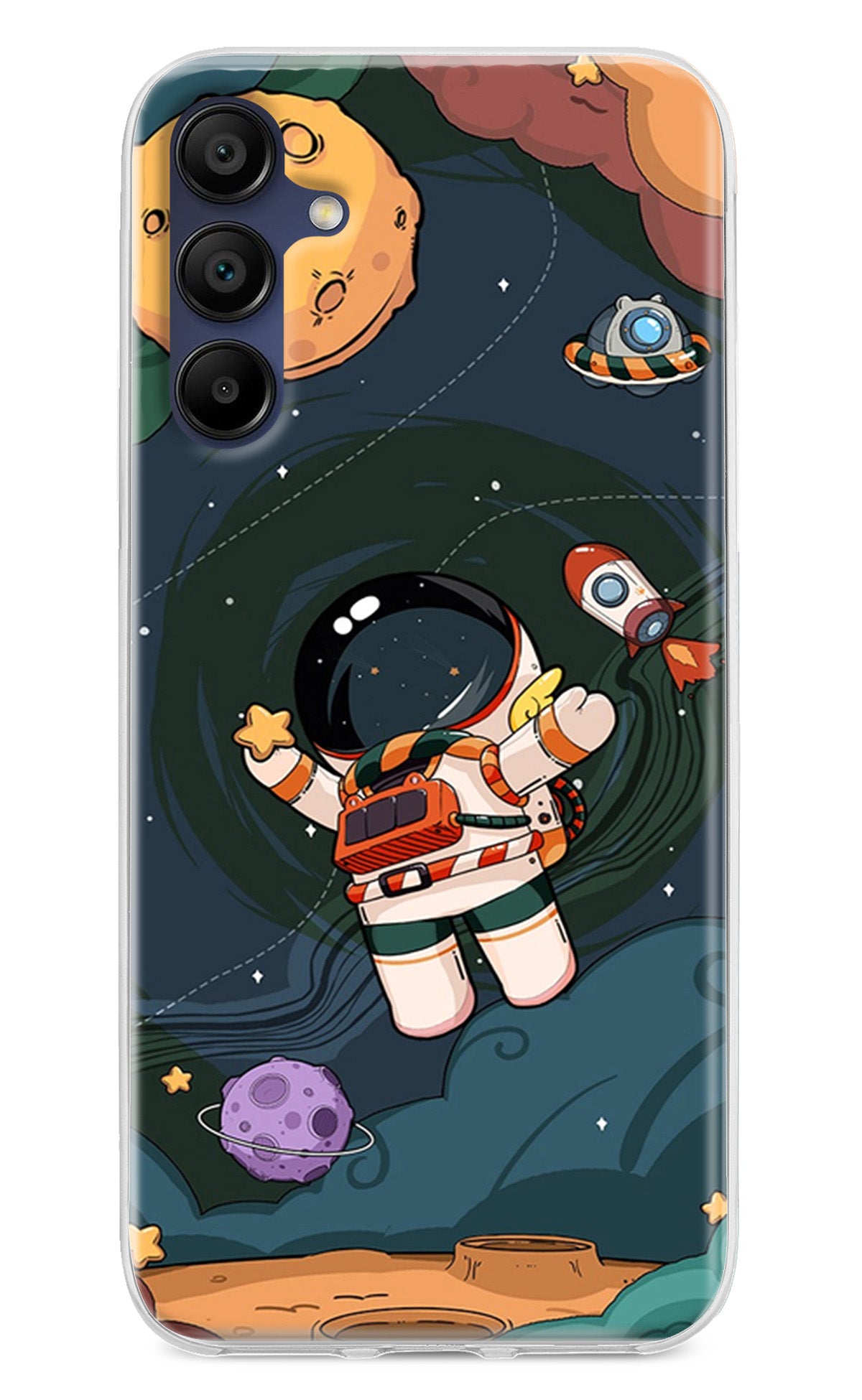 Cartoon Astronaut Samsung A15 5G Back Cover