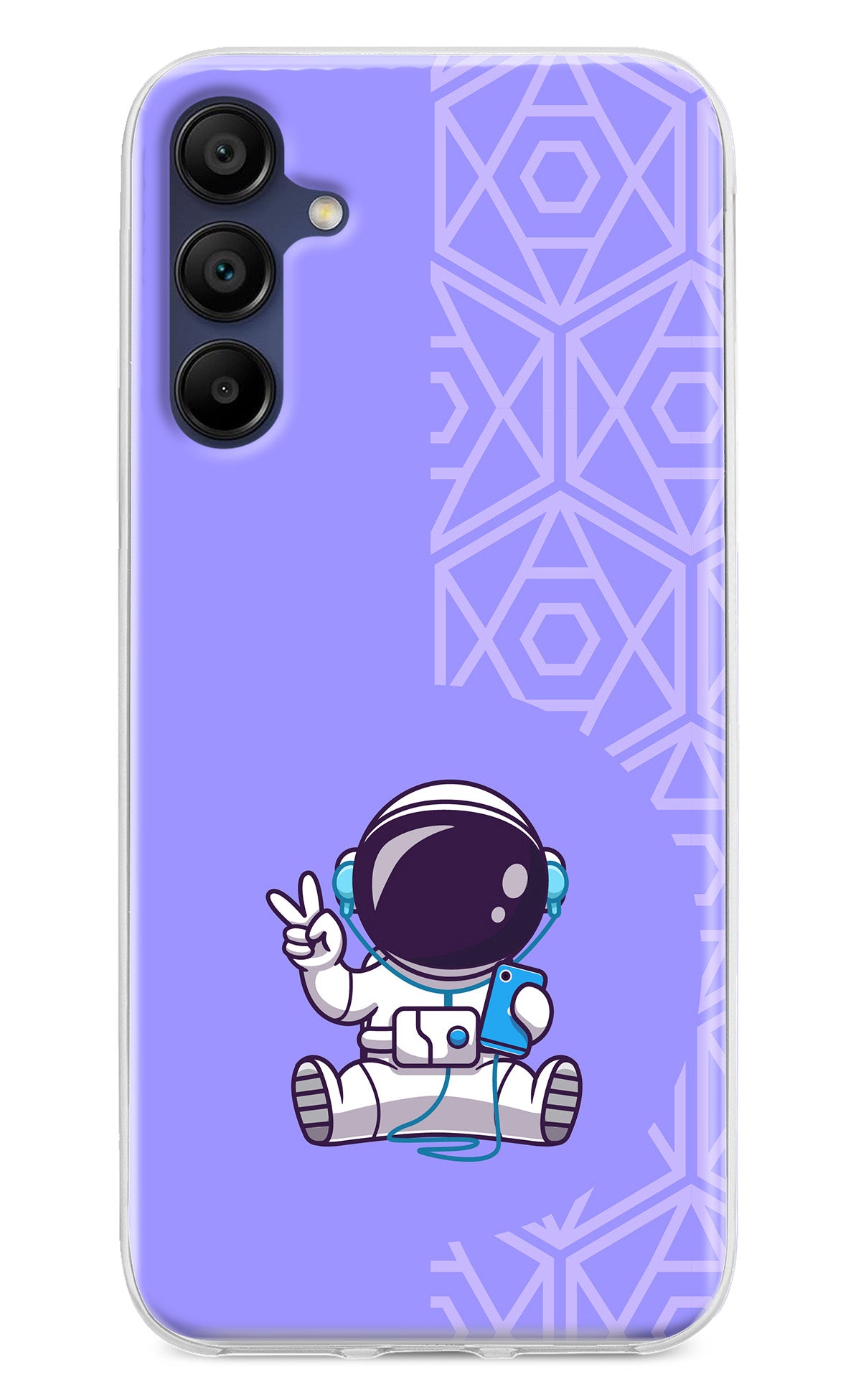 Cute Astronaut Chilling Samsung A15 5G Back Cover