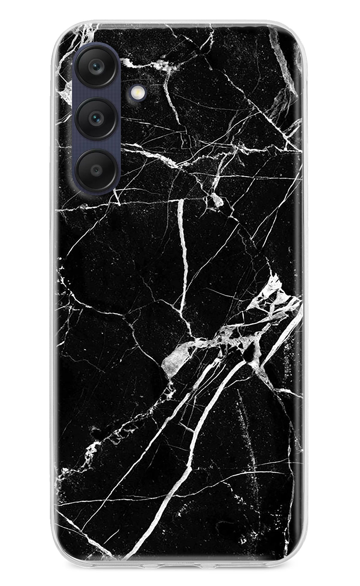 Black Marble Pattern Samsung A25 5G Back Cover