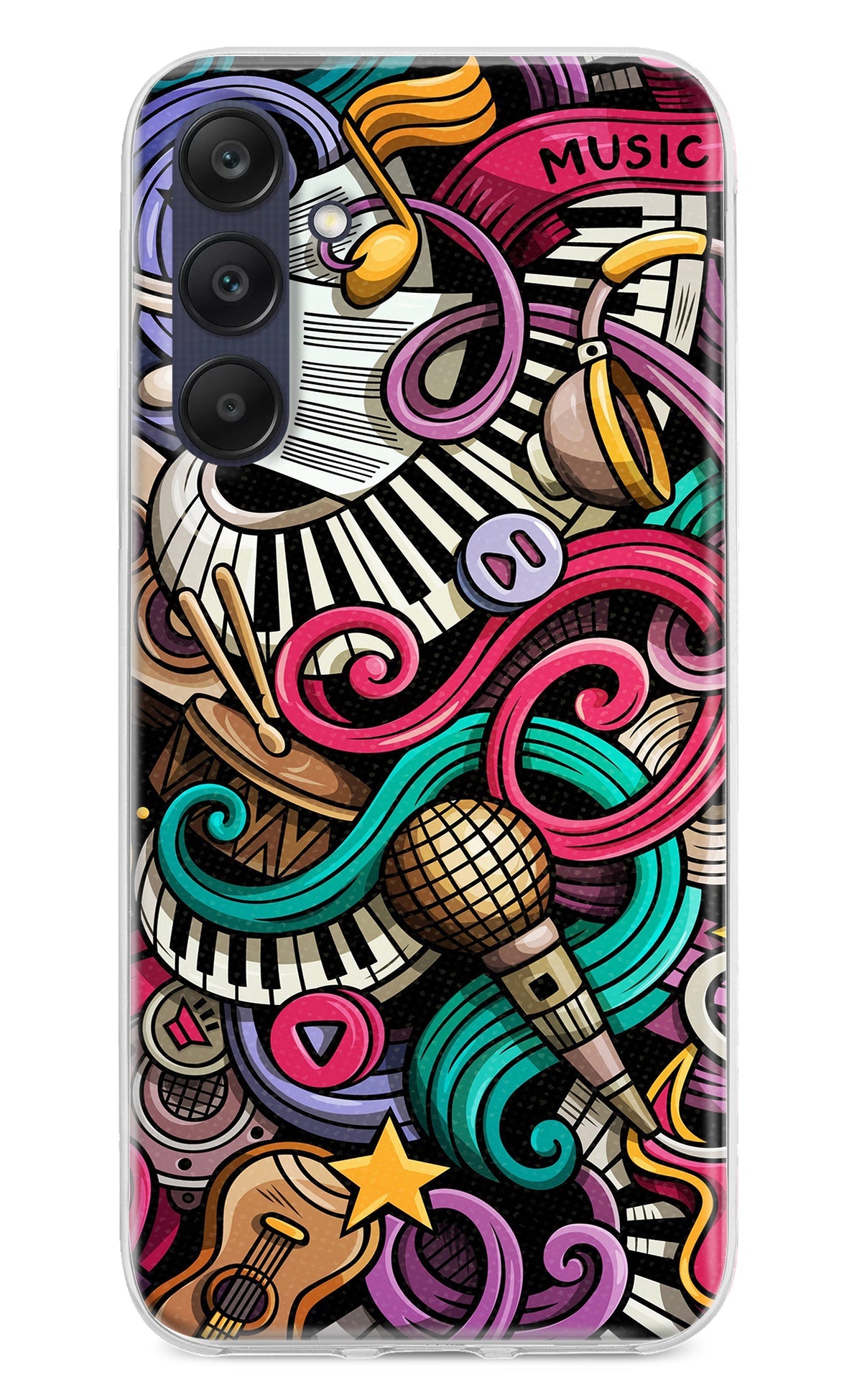 Music Abstract Samsung A25 5G Back Cover