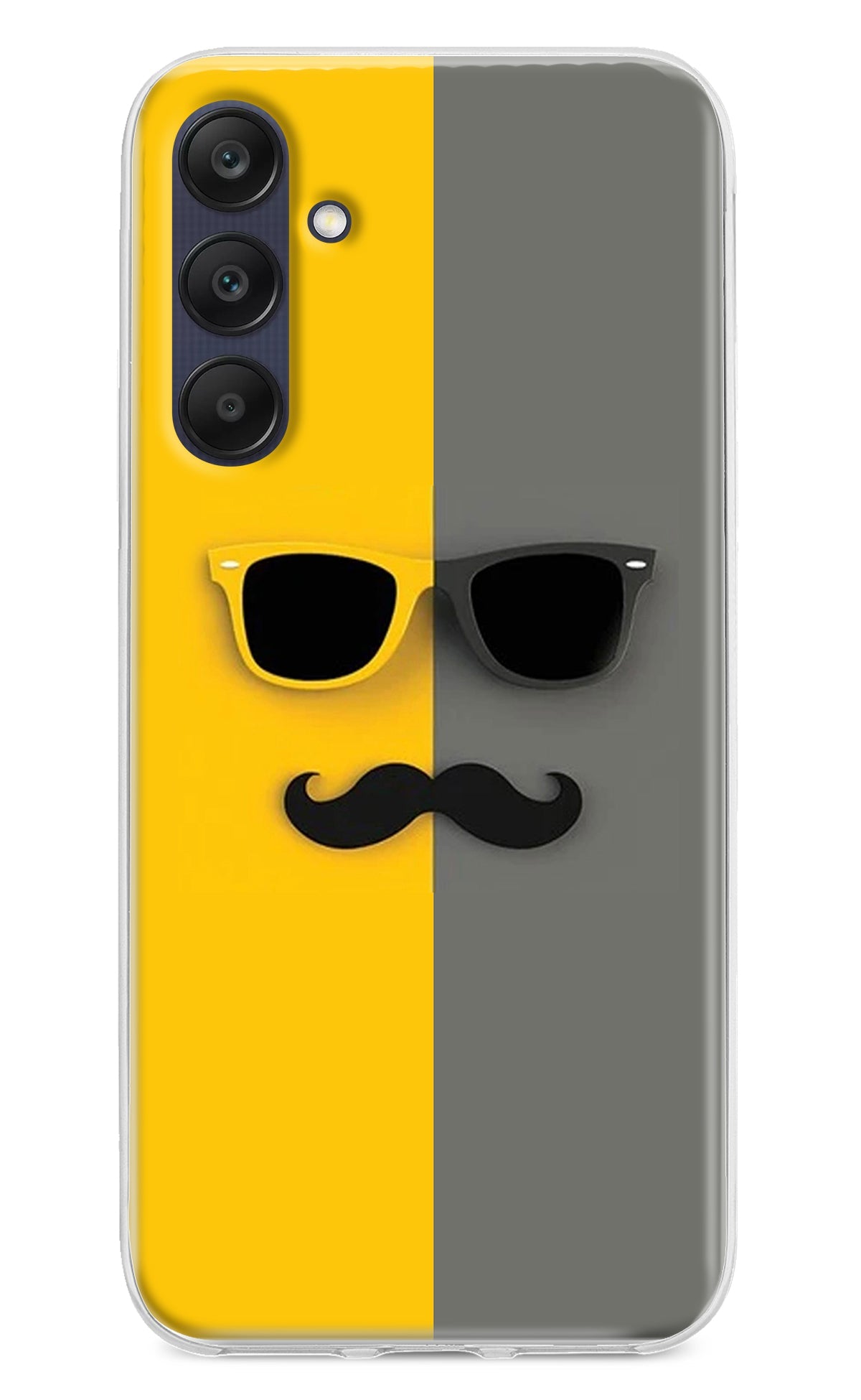 Sunglasses with Mustache Samsung A25 5G Back Cover