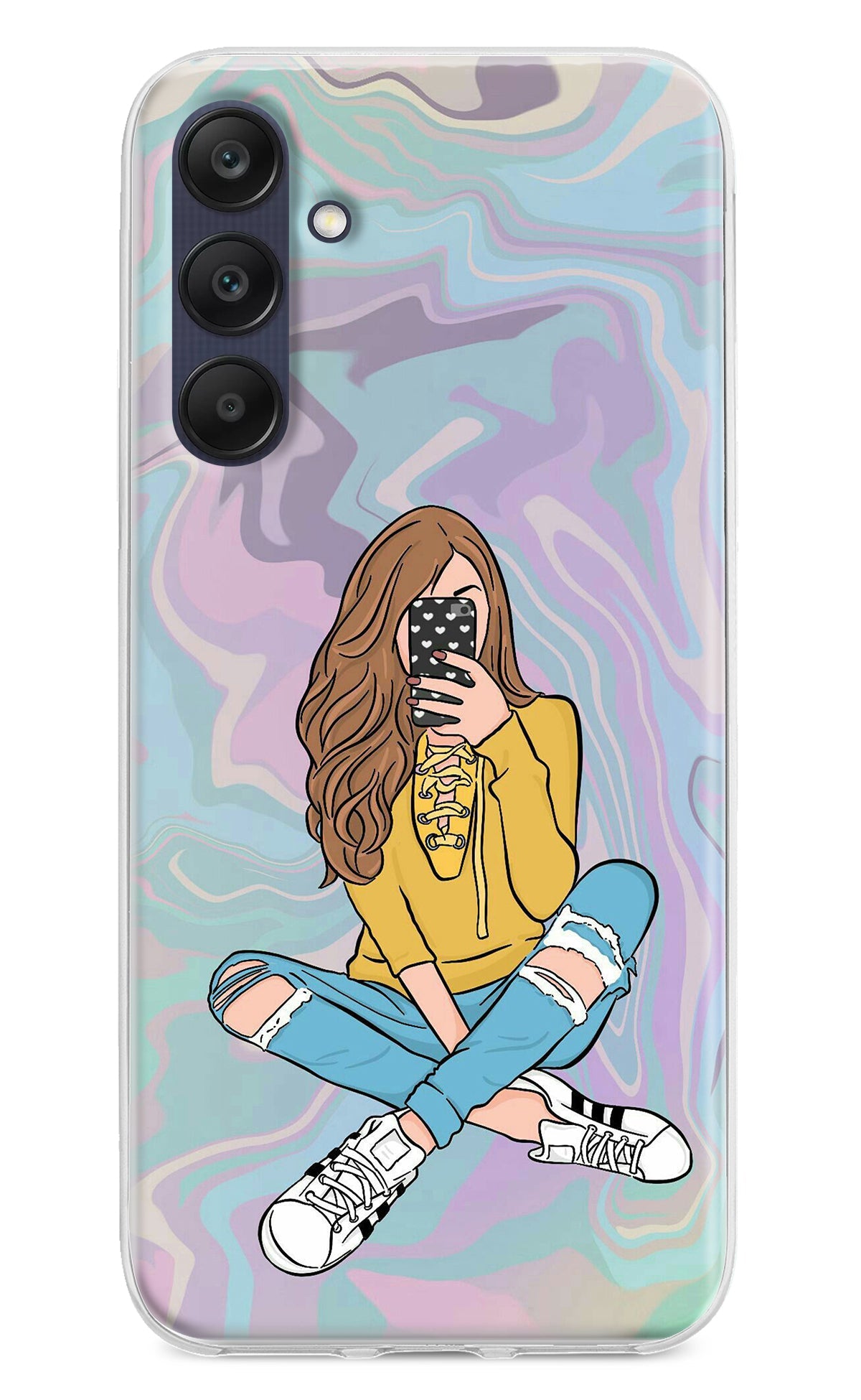 Selfie Girl Samsung A25 5G Back Cover