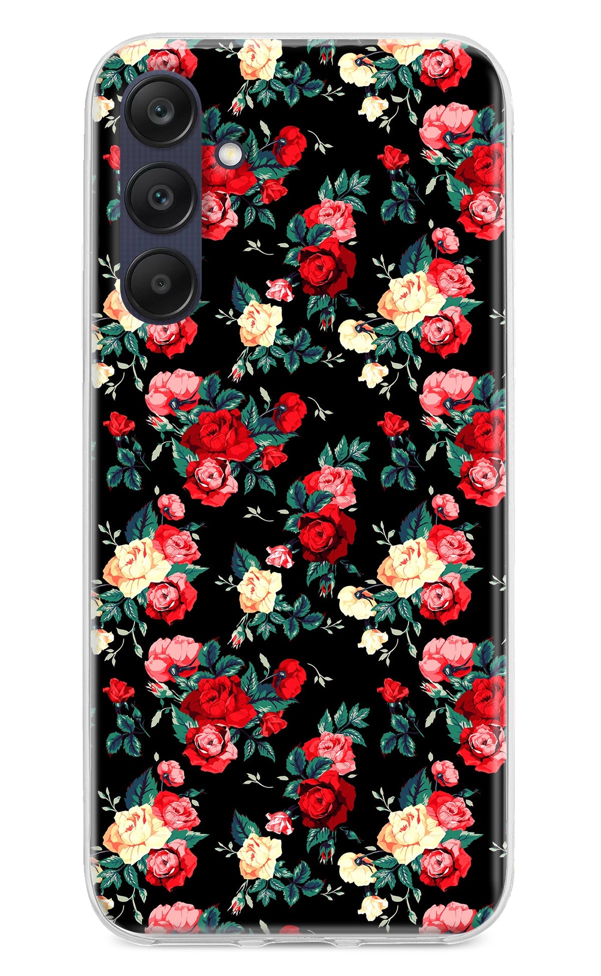 Rose Pattern Samsung A25 5G Back Cover